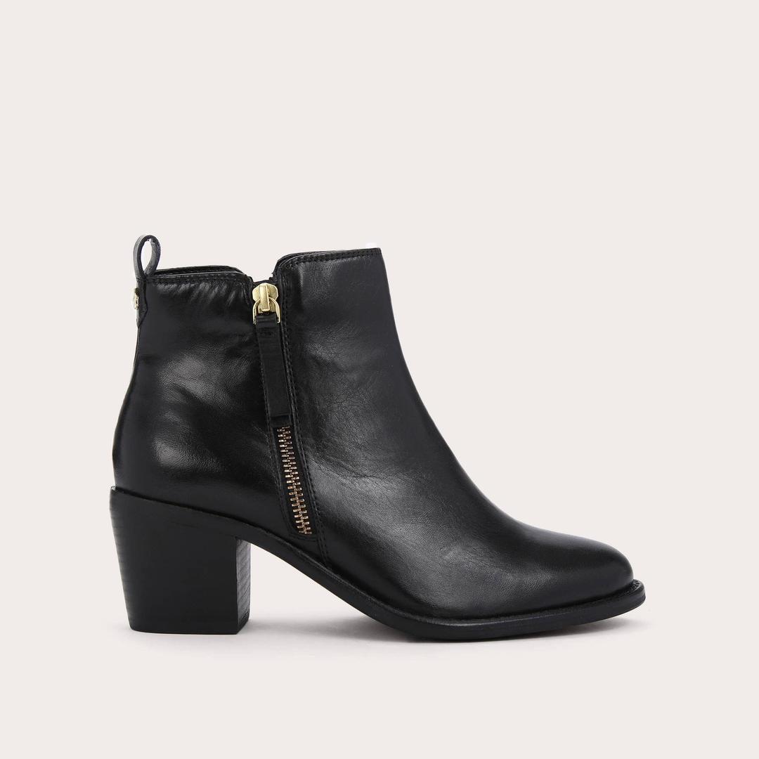 SECIL Black Block Heel Ankle Boots by CARVELA