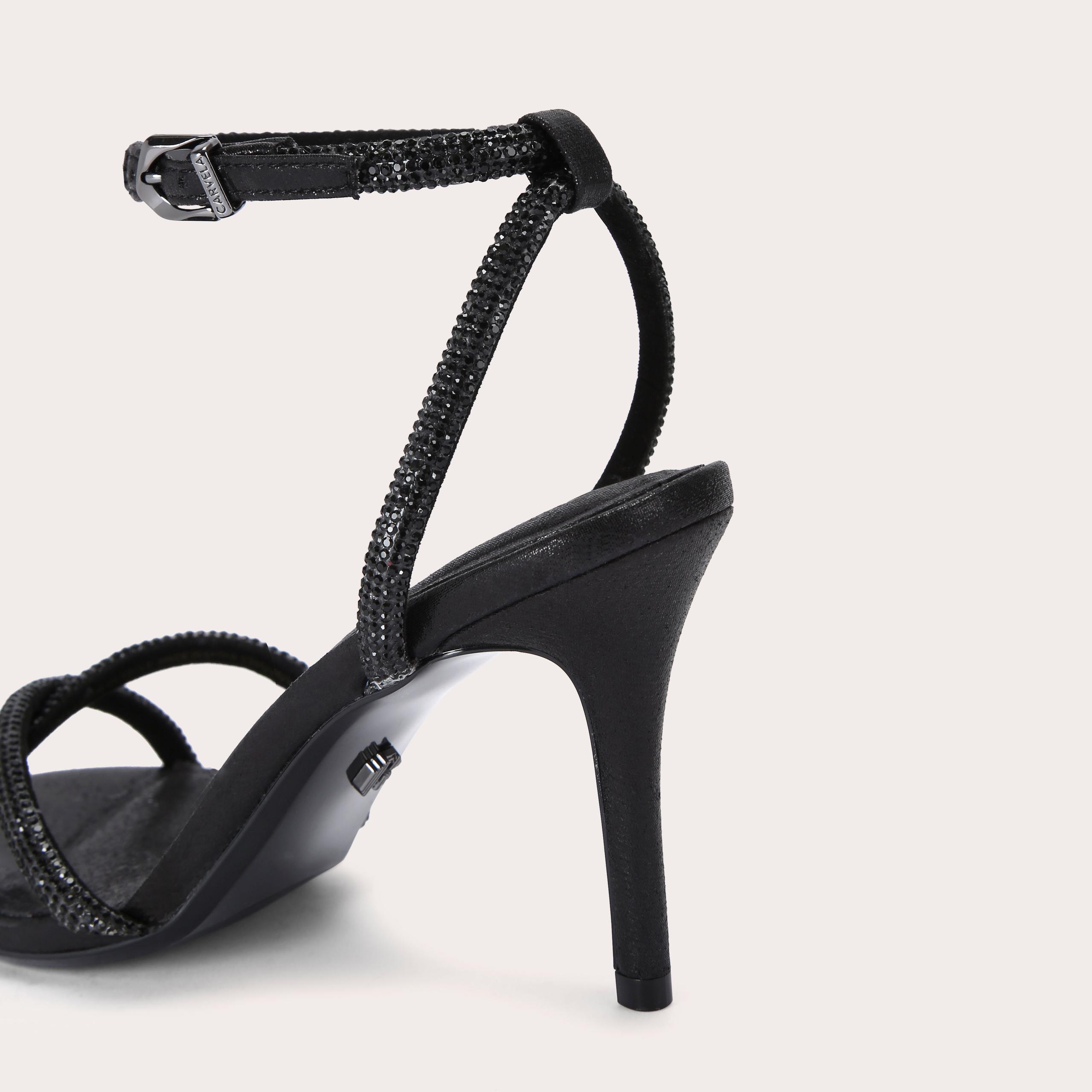 Carvela black sales strappy heels