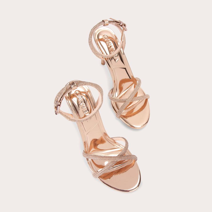 Carvela rose gold sandals online