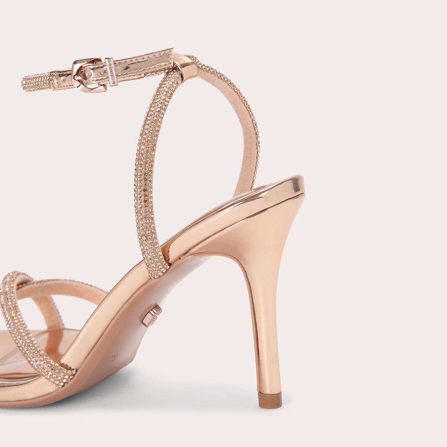 STARGAZE Rose Gold Heels by CARVELA