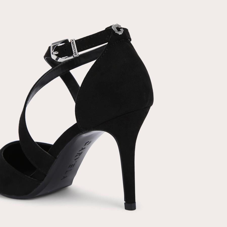 KROSS 2 Black Cross Strap Courts by CARVELA