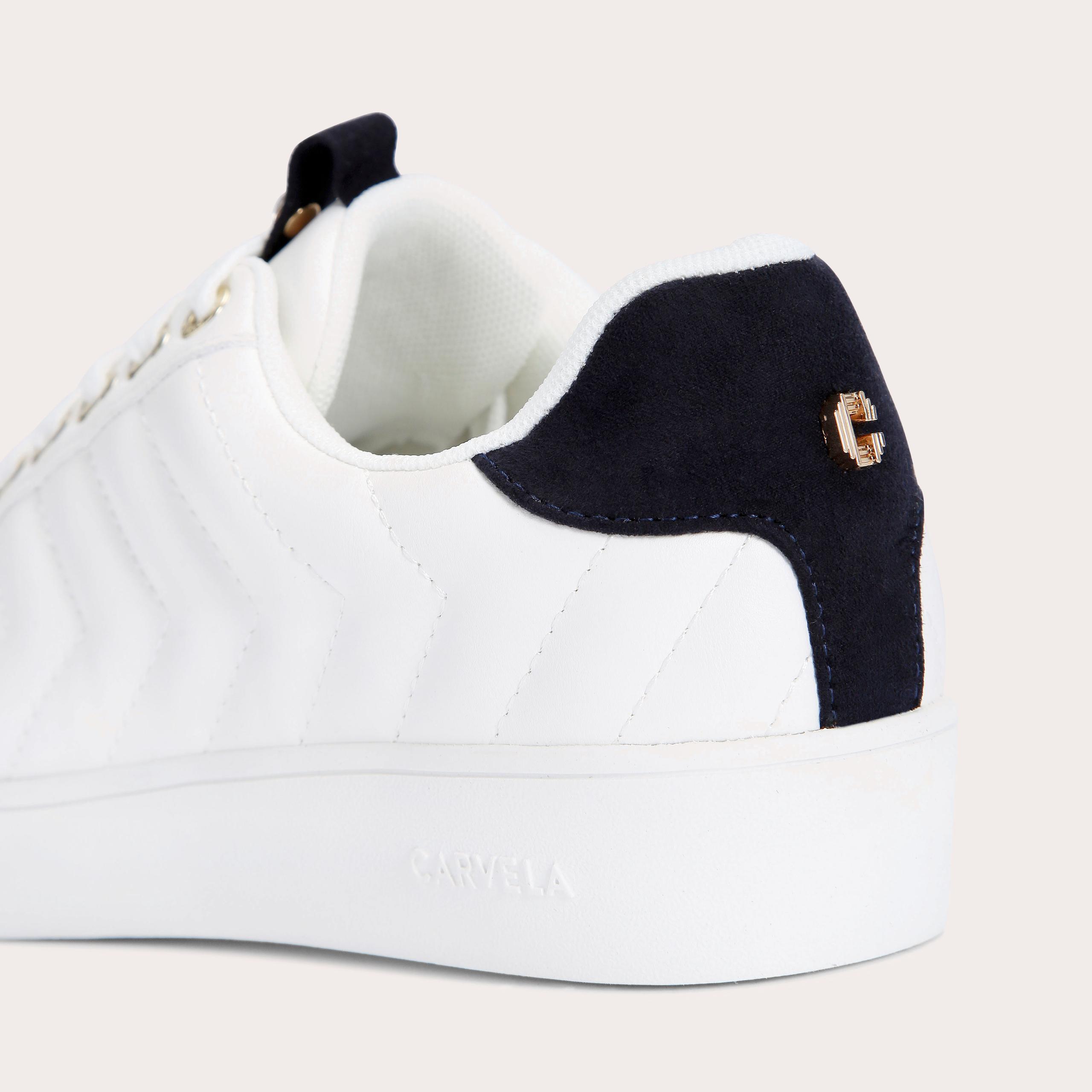 Carvela navy trainers clearance