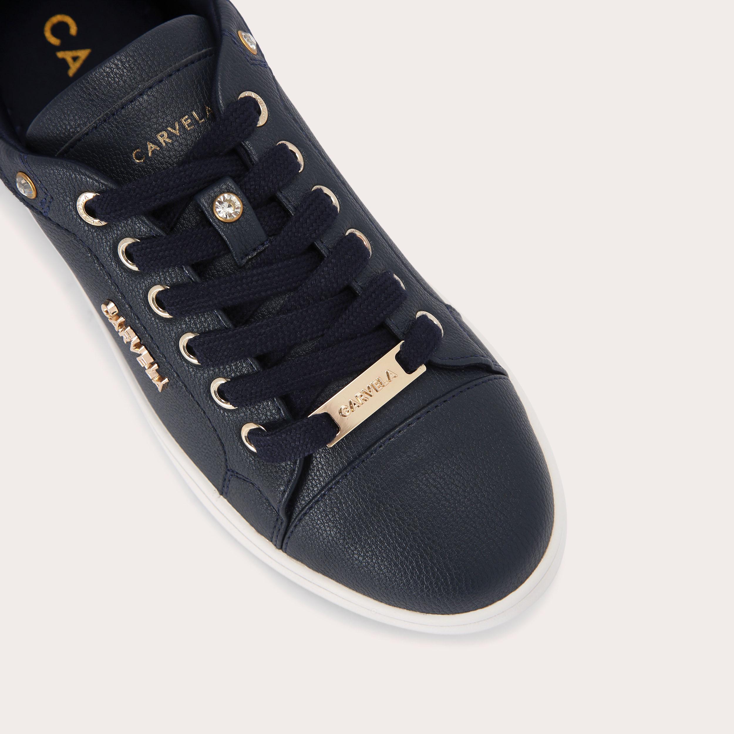 Carvela navy fashion trainers