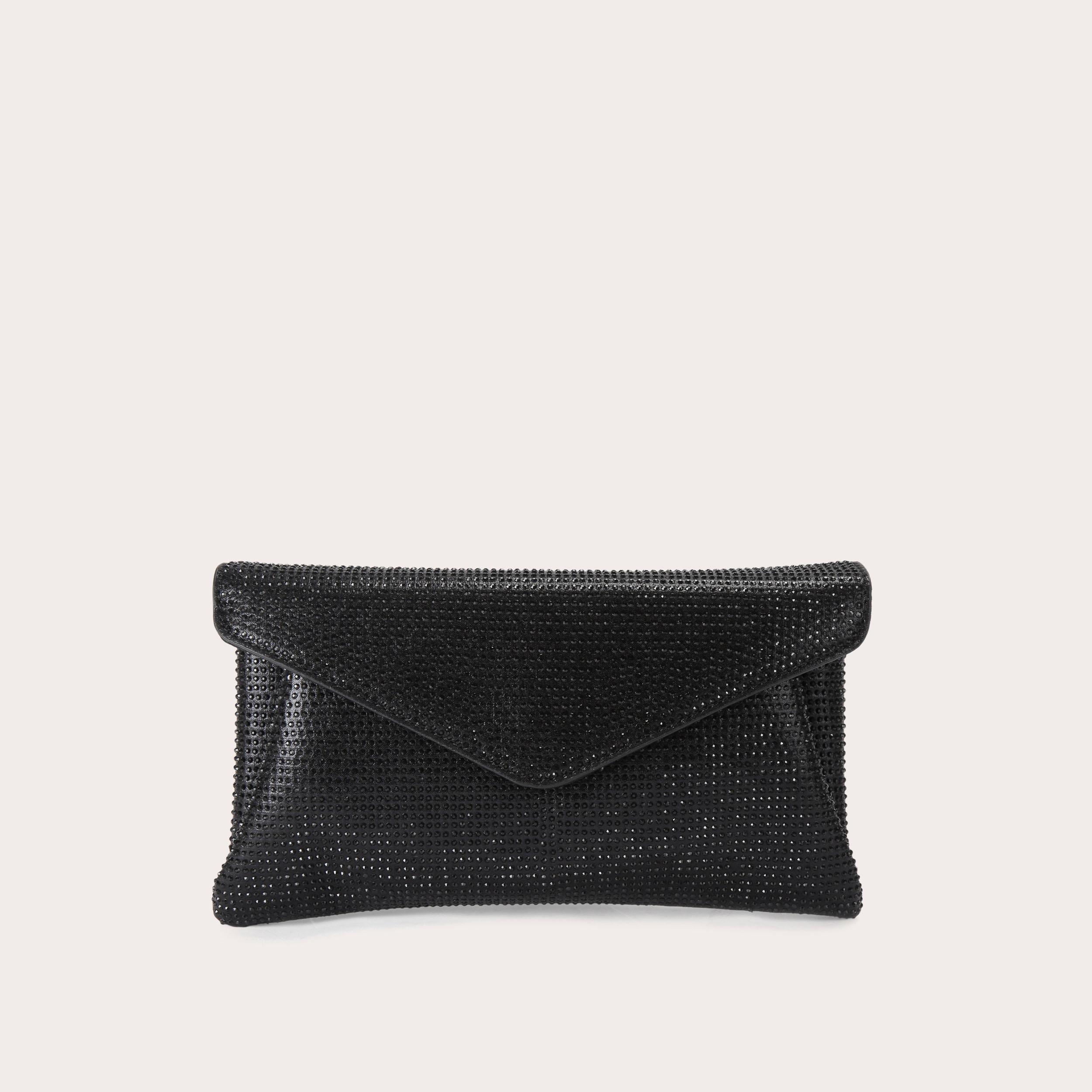 Carvela black 2024 clutch bag