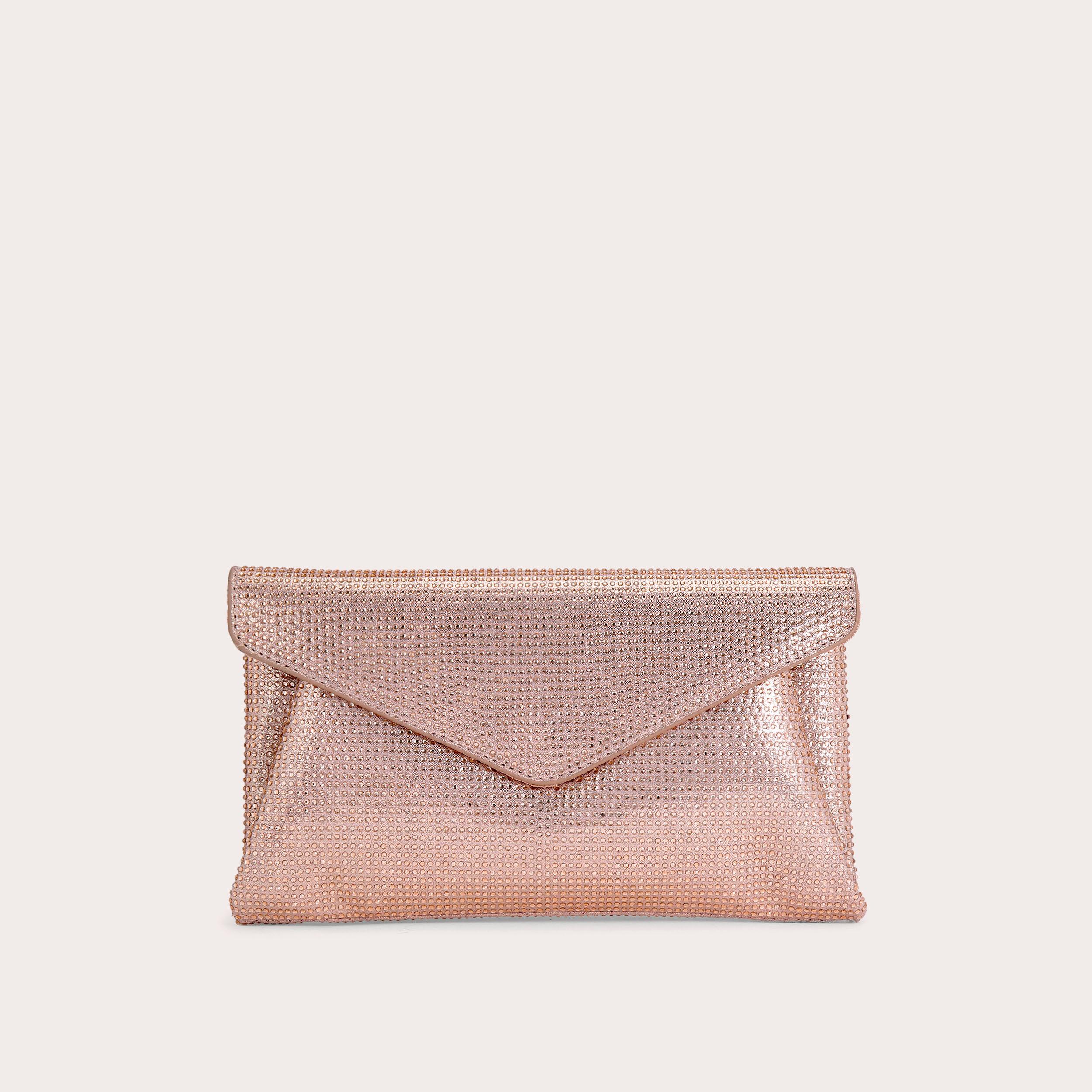 Carvela gold clutch discount bag