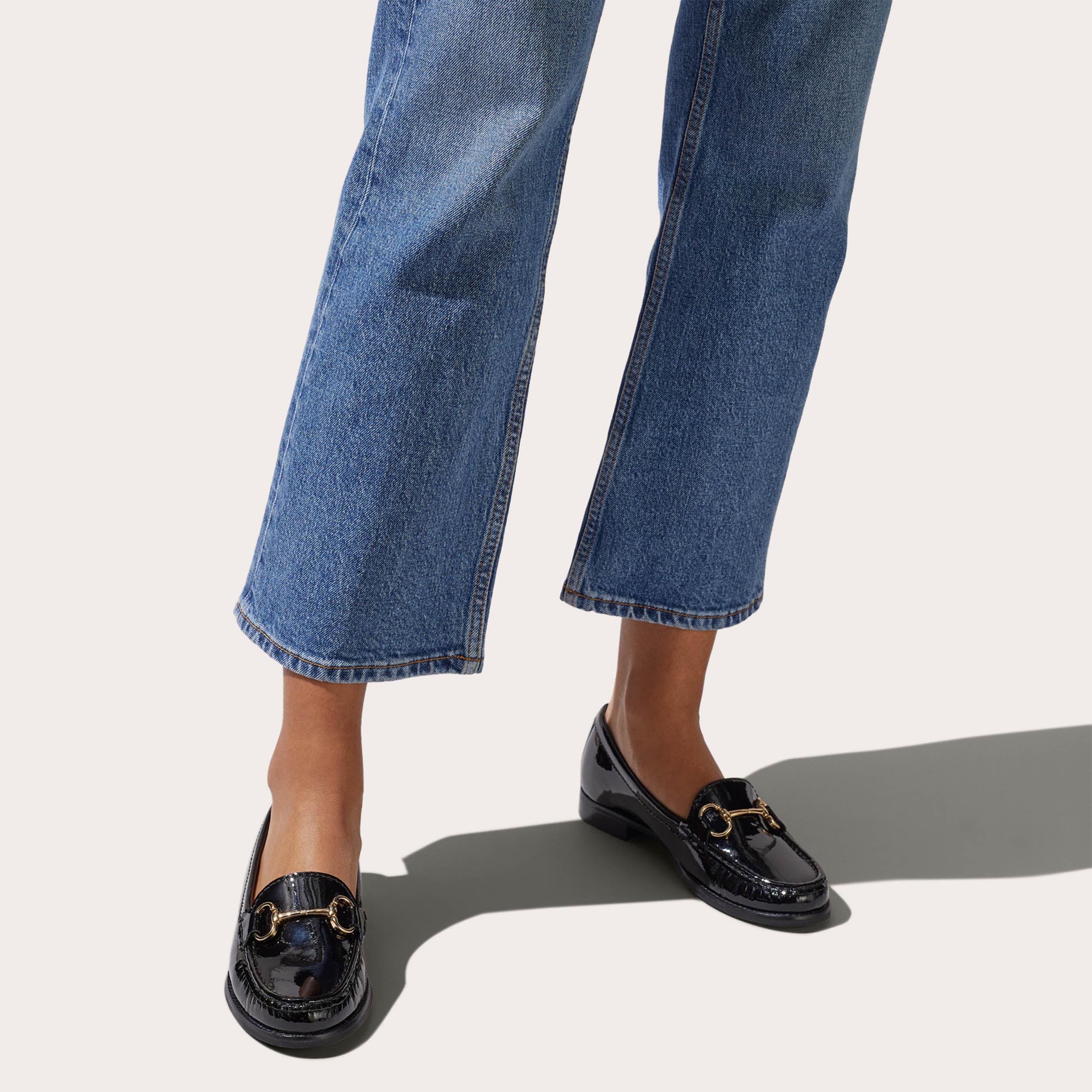 carvela patent loafers