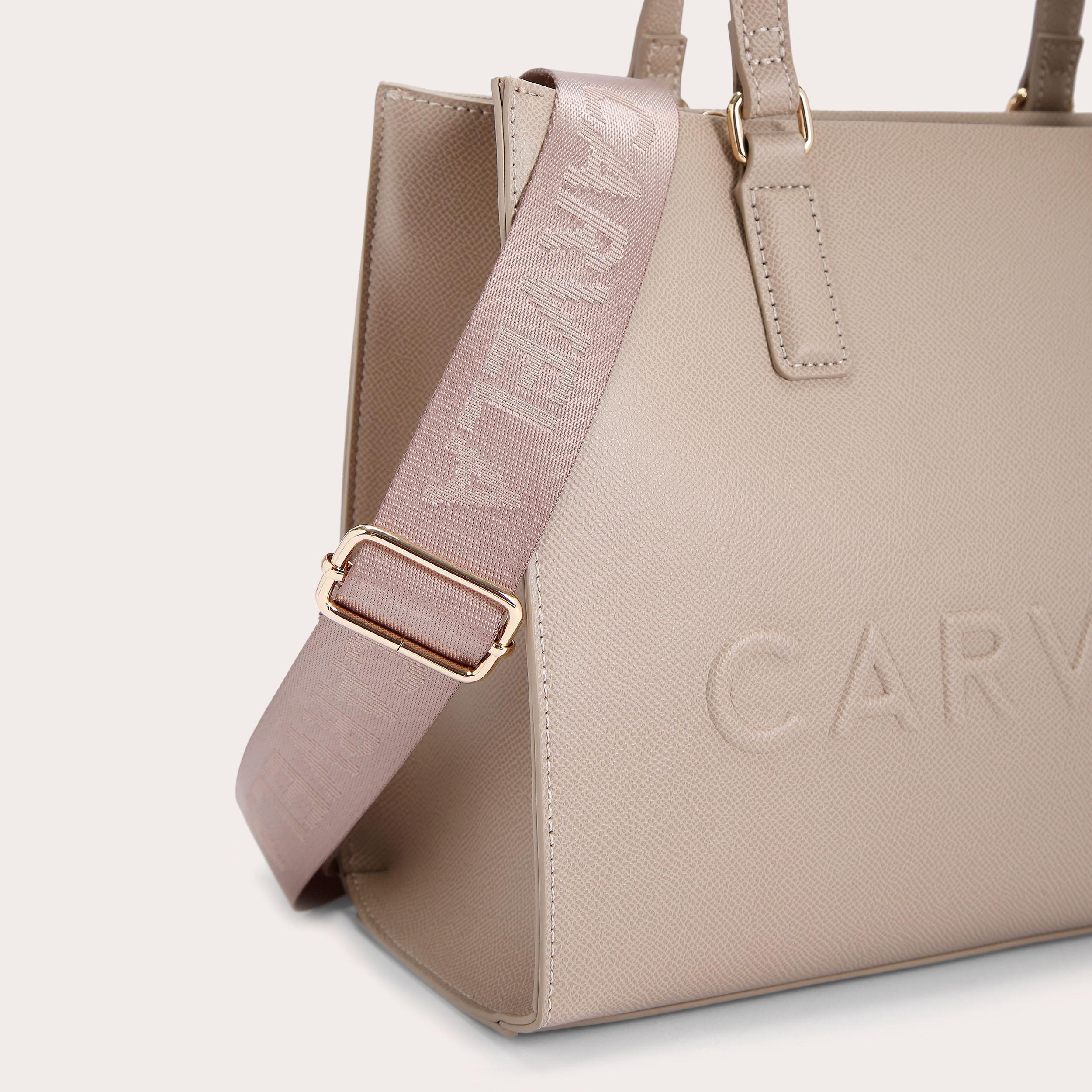 FRAME MIDI TOTE Taupe Tote Bag by CARVELA