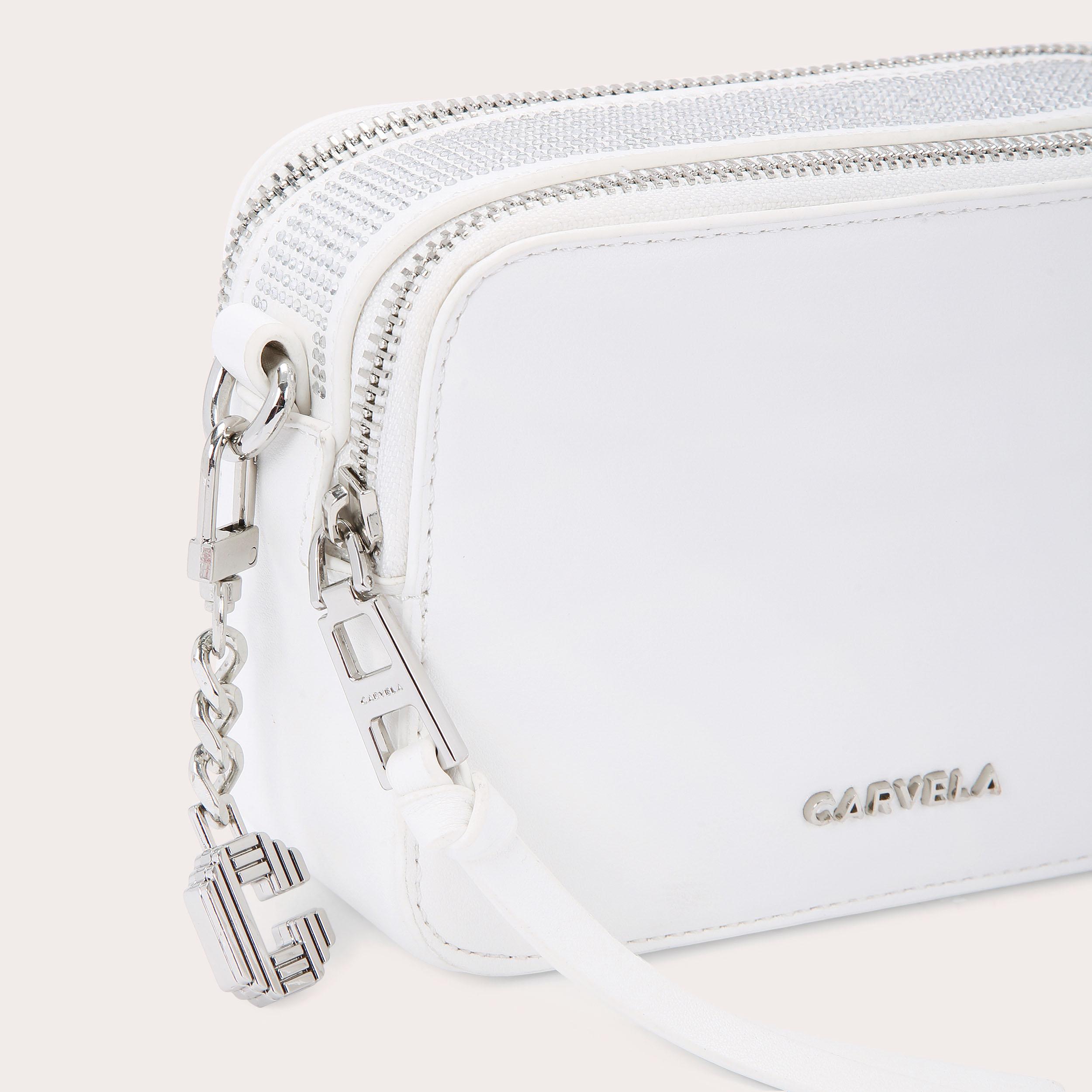 Silver carvela bag hot sale