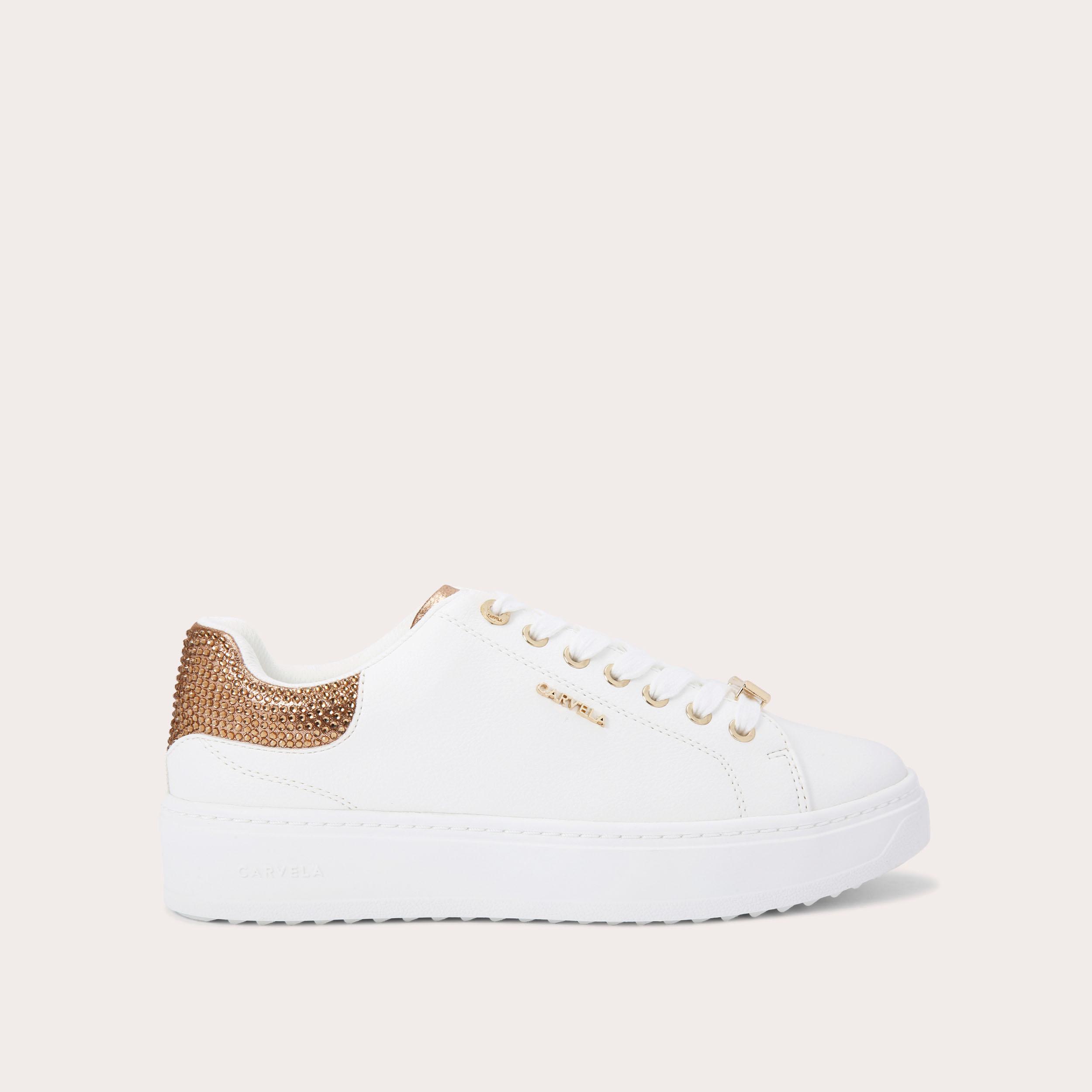 carvela white trainers sale