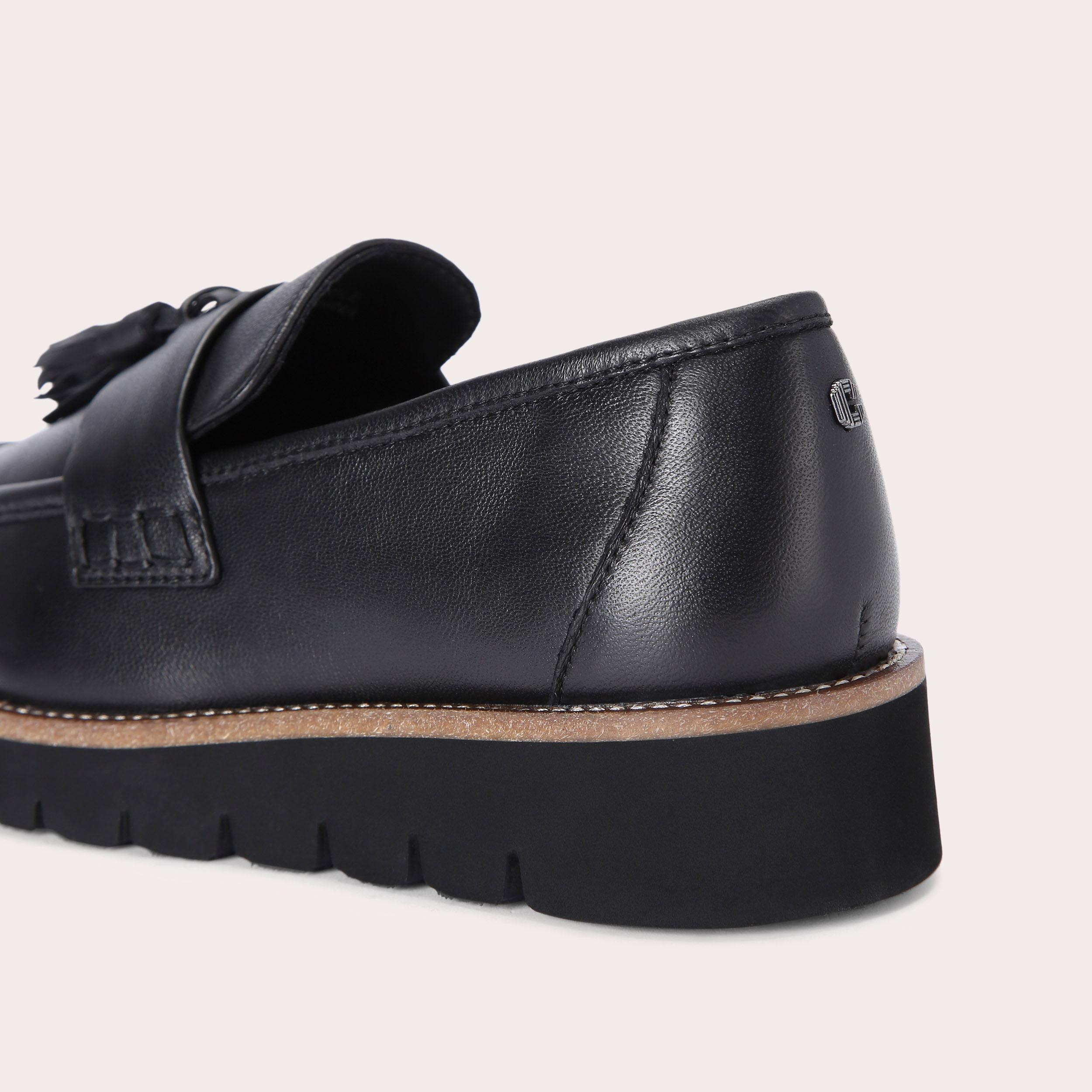 Carvela leather clearance tassel loafer