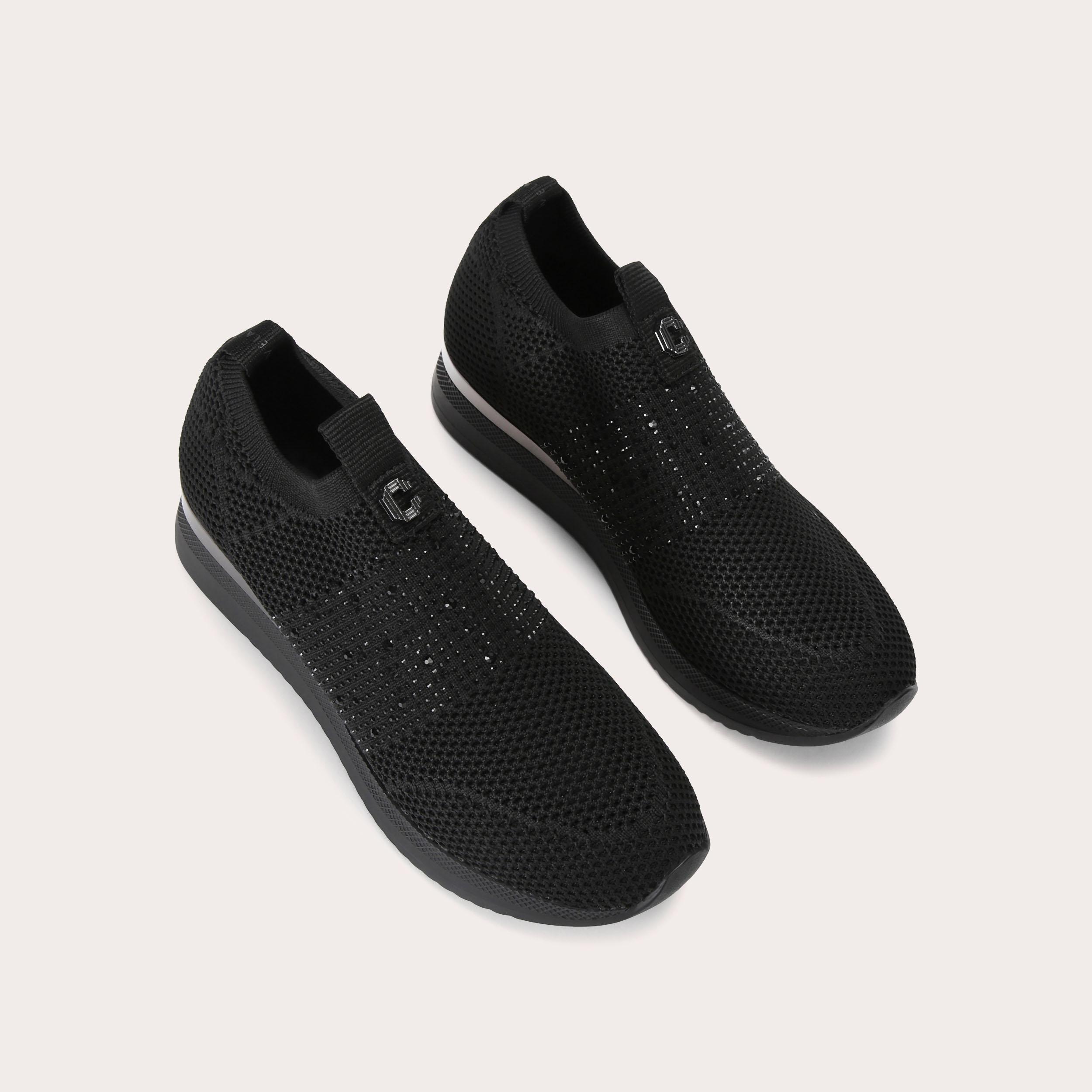 carvela janeiro slip on trainers black