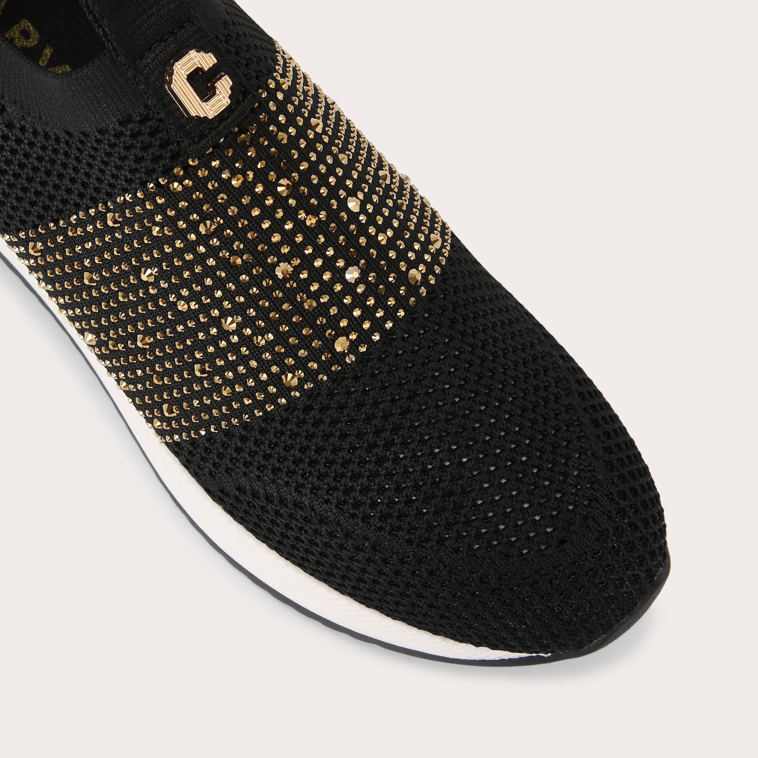 carvela janeiro slip on trainers black