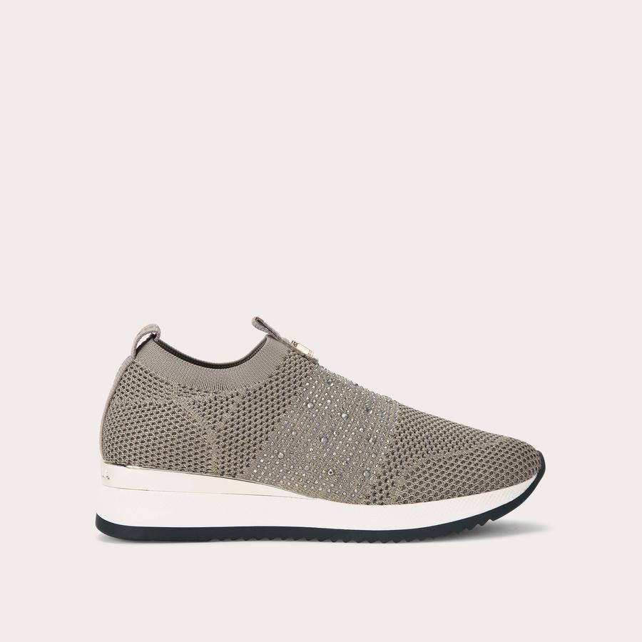 JANEIRO 2 GREY SLIP ON TRAINERS by CARVELA