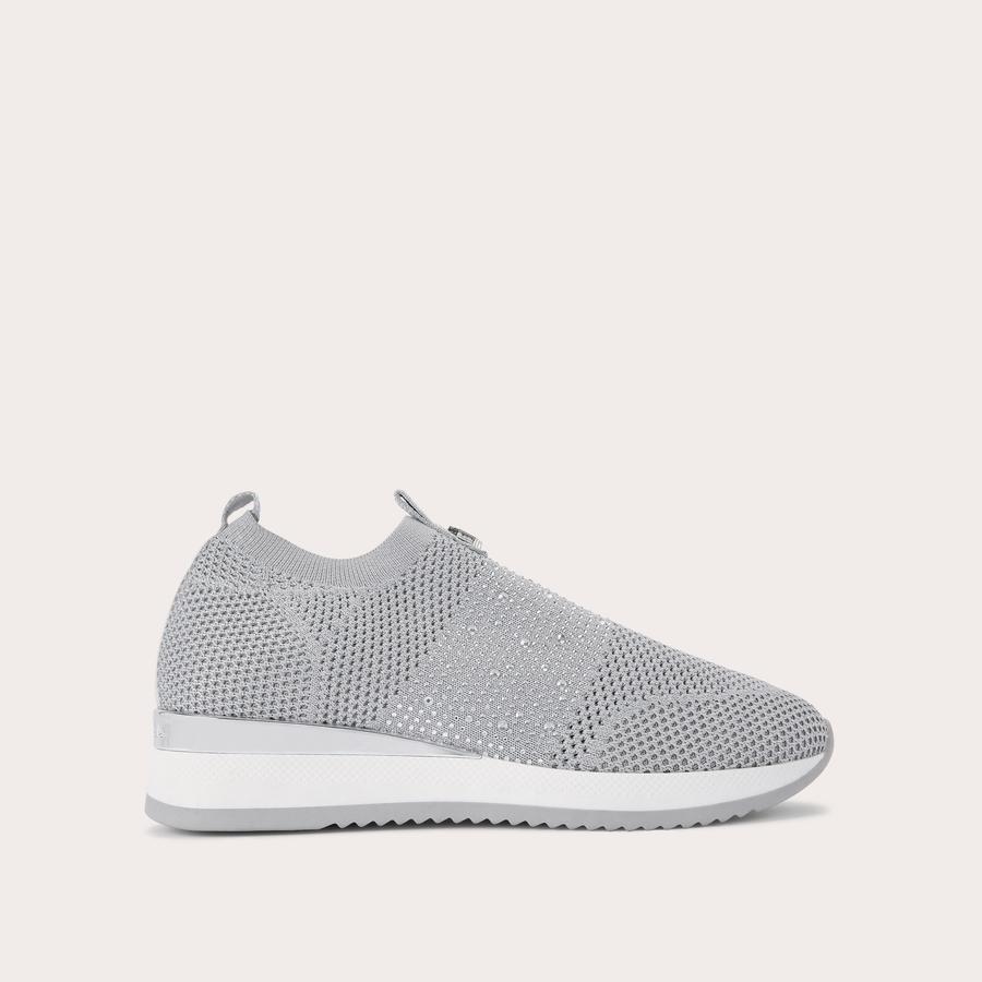 Carvela silver trainers online