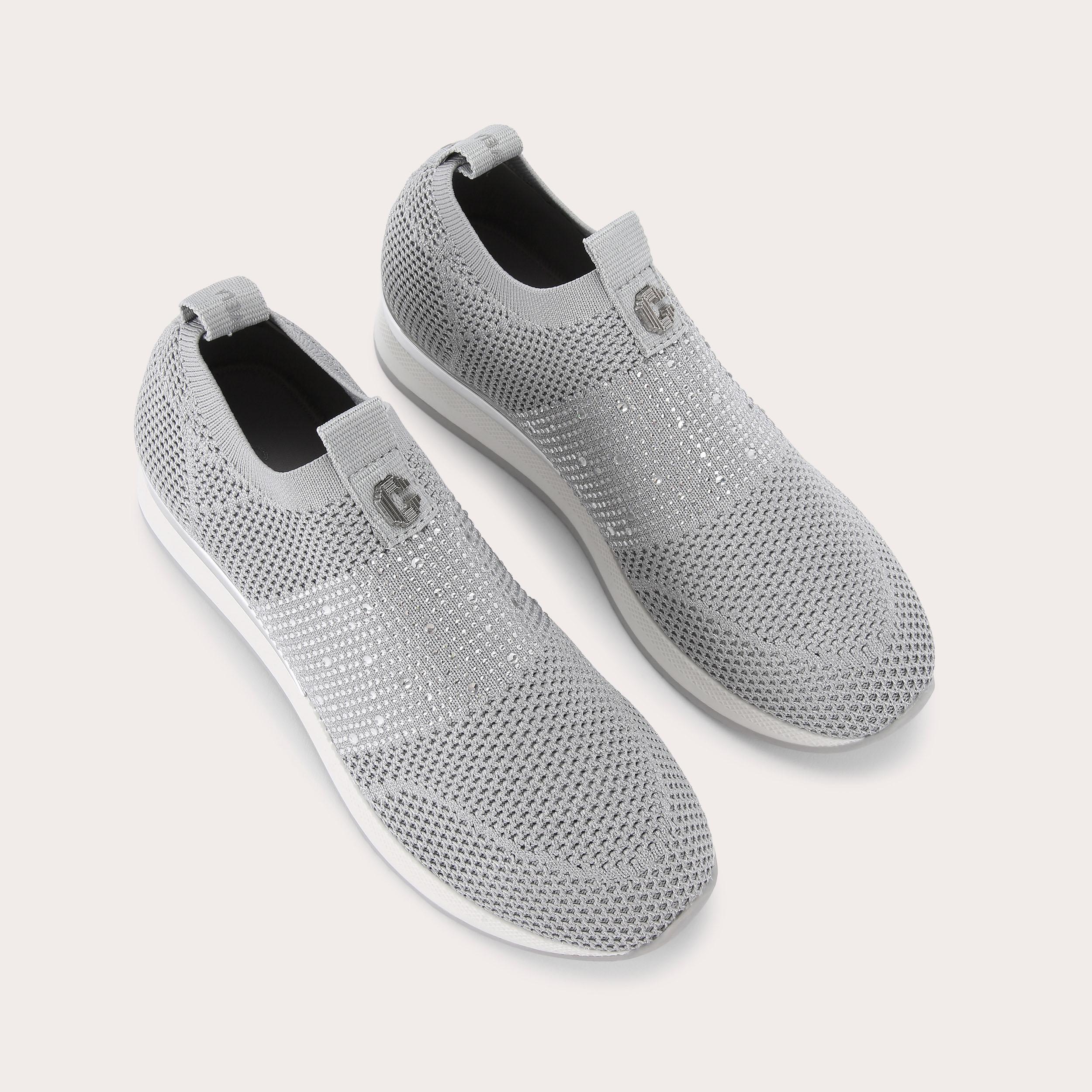 JANEIRO 2 Bone Knitted Trainer by CARVELA