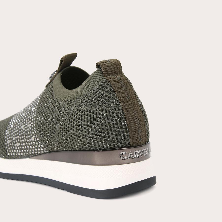 Carvela green trainers hot sale