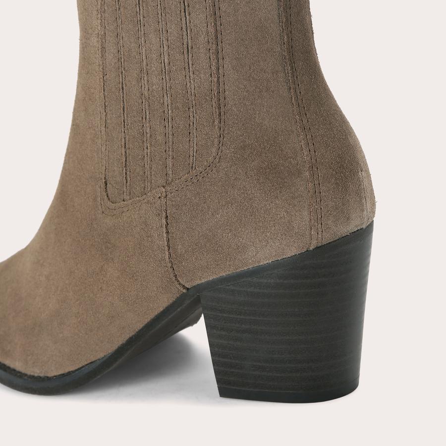 RODEO Taupe Suede Ankle Boot by CARVELA