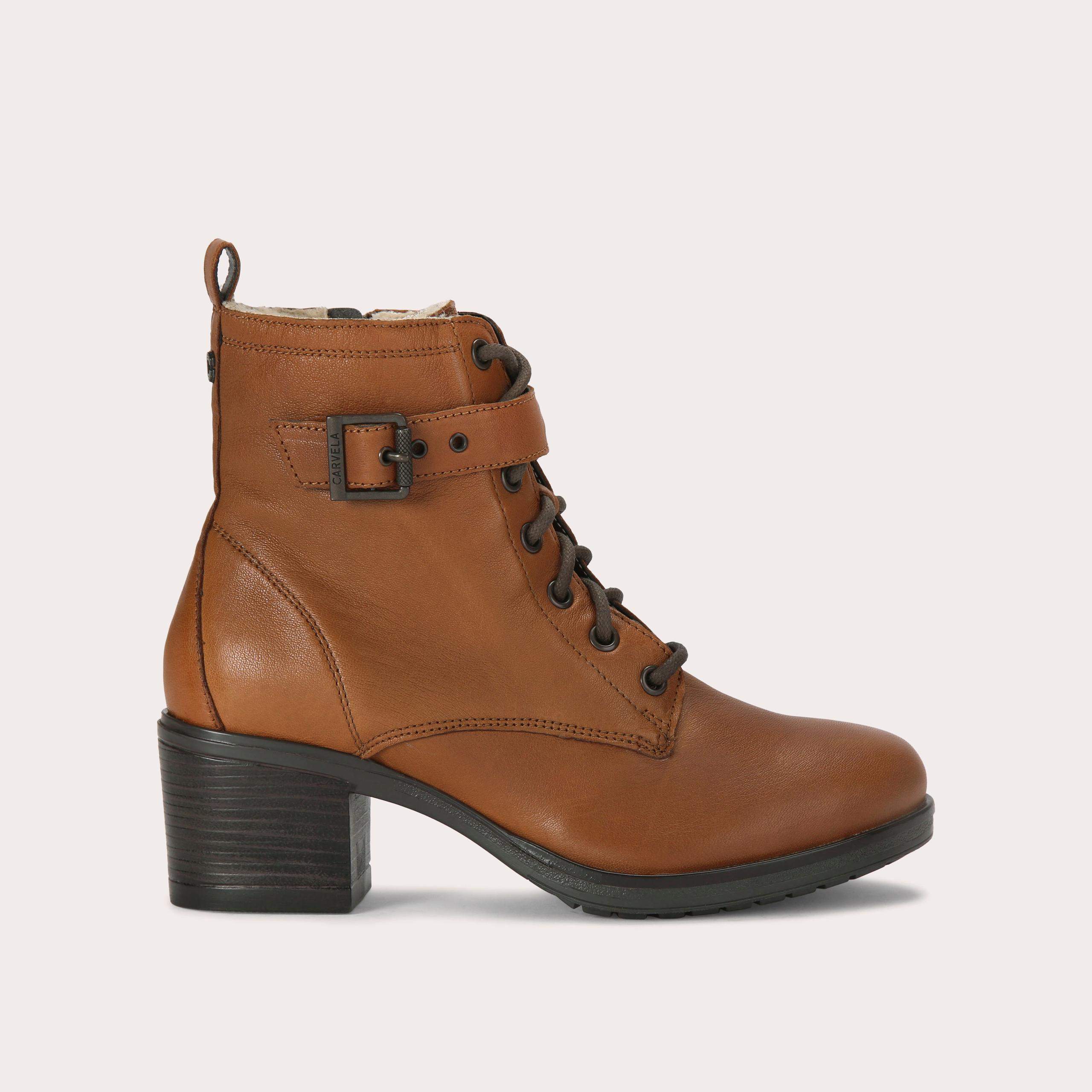 Ladies laced ankle boots best sale