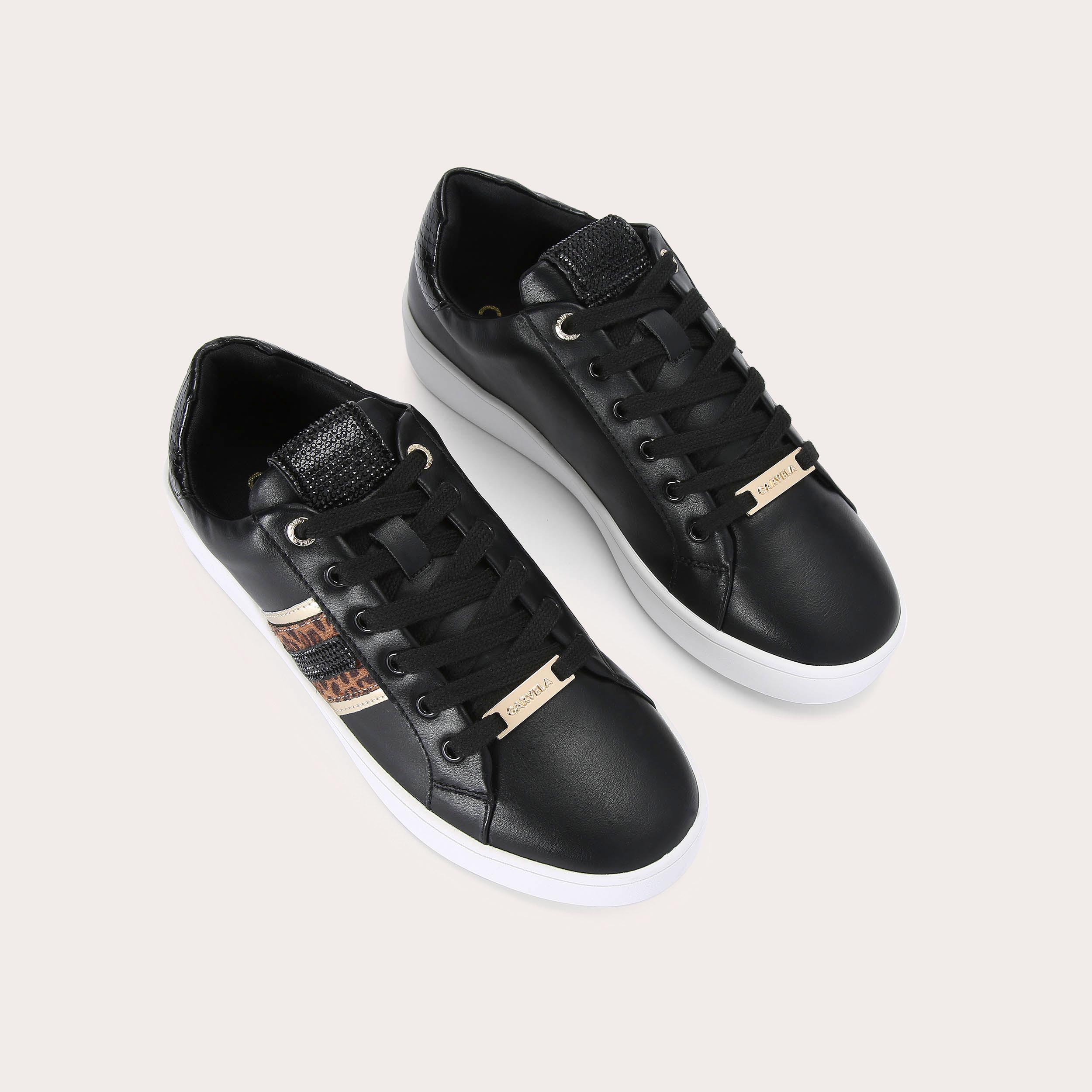 carvela leopard trainers