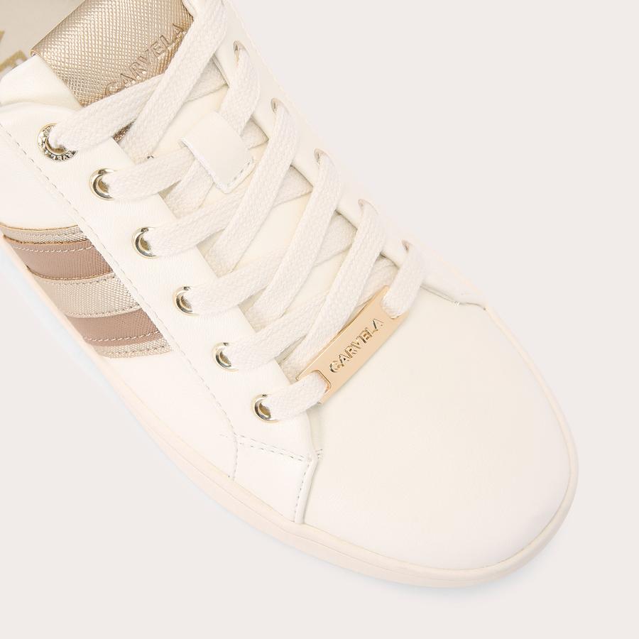 Carvela rose gold trainers deals