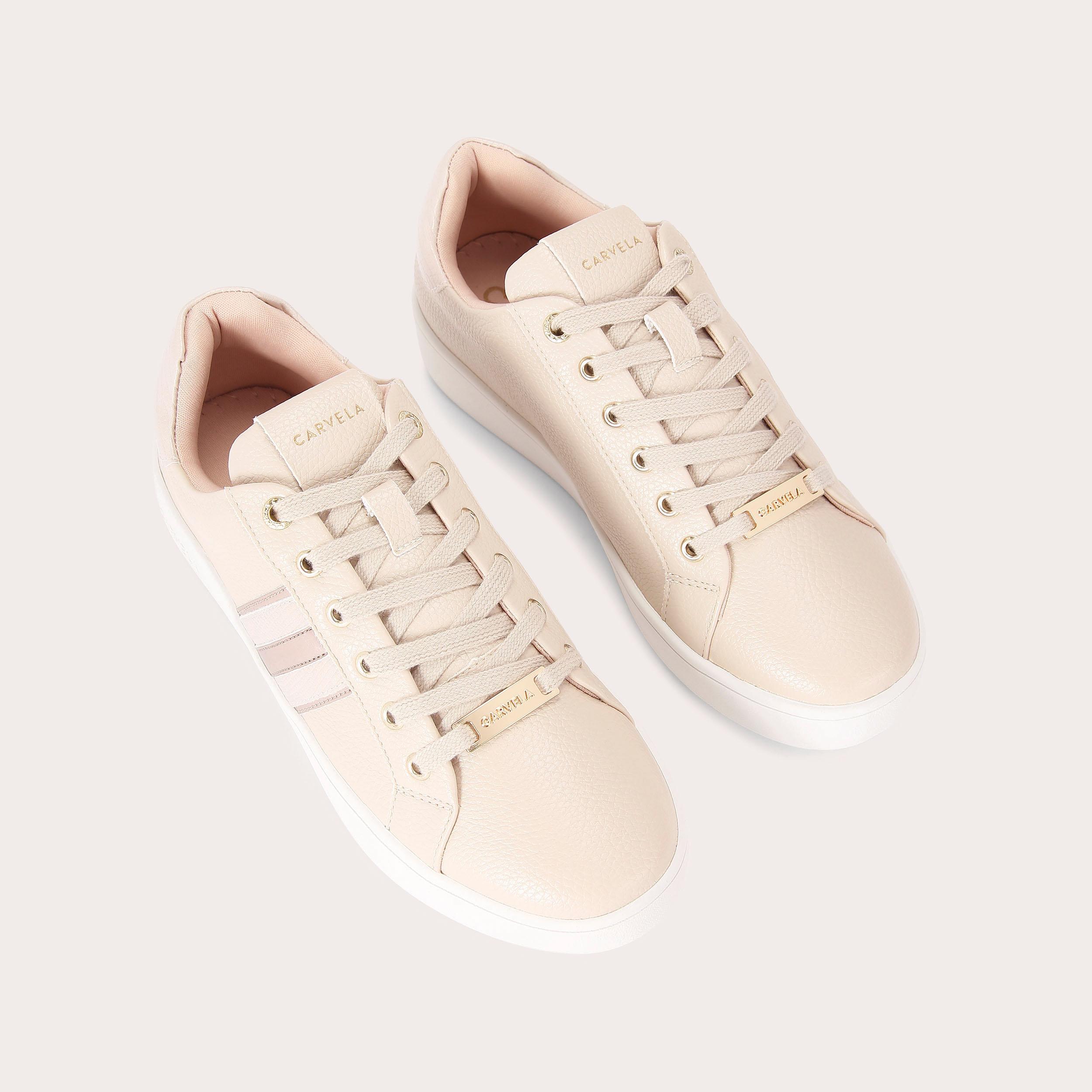 carvela lamar trainers beige