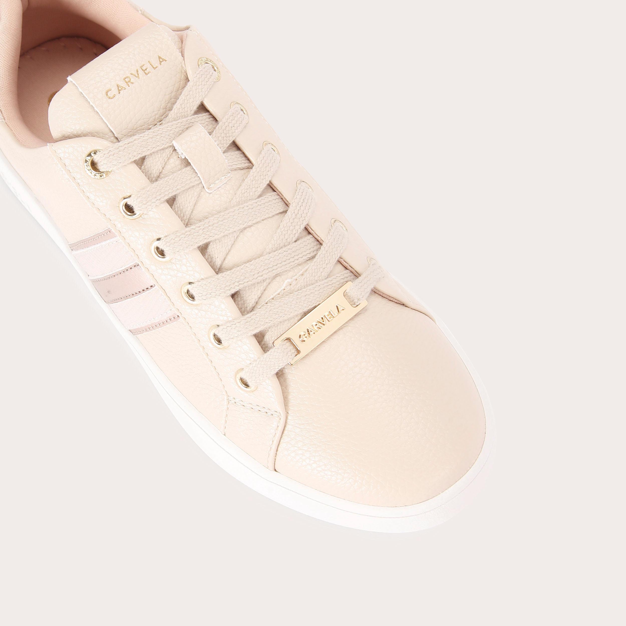 carvela lamar trainers beige