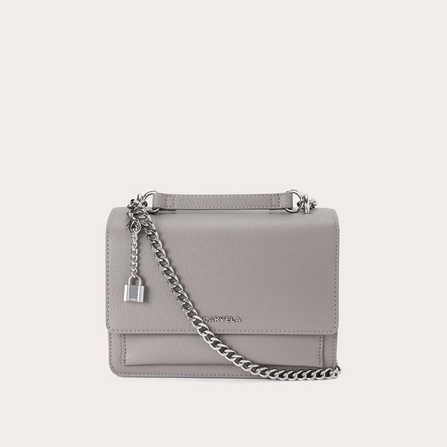 LATTE SHOULDER Taupe Shoulder Bag by CARVELA