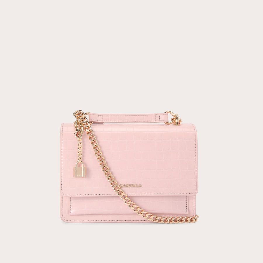 LATTE SHOULDER Pink Shoulder Bag by CARVELA