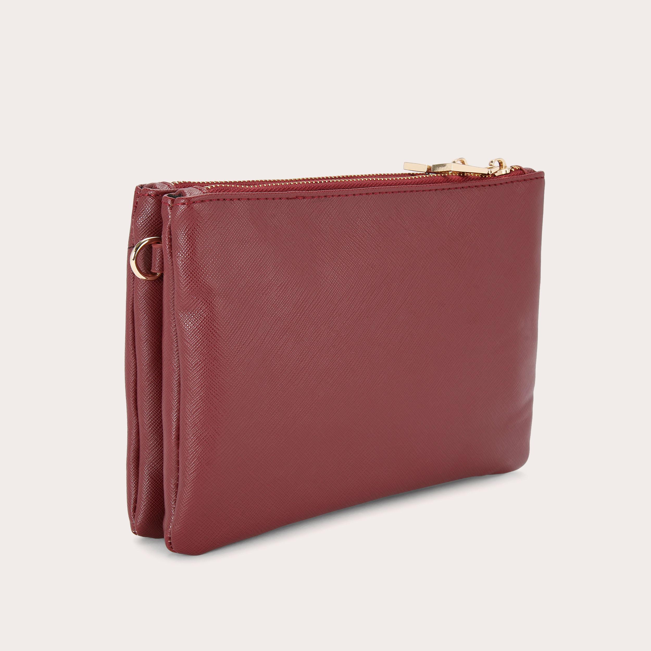 Carvela red clutch discount bag