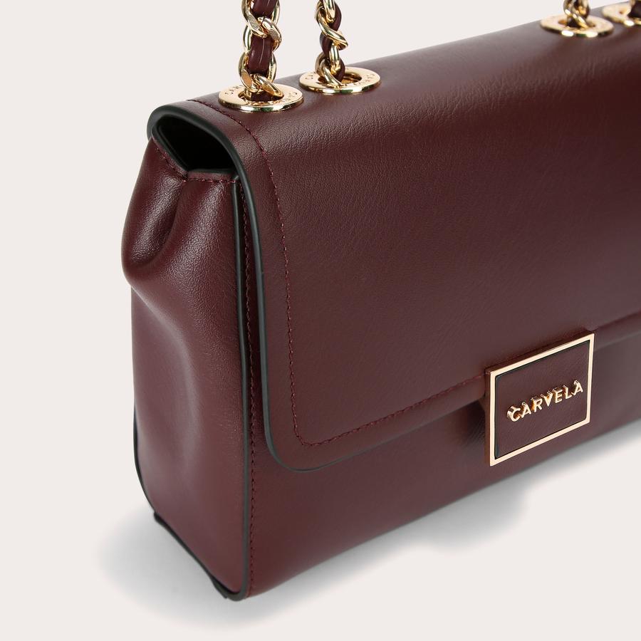 Carvela burgundy bag sale