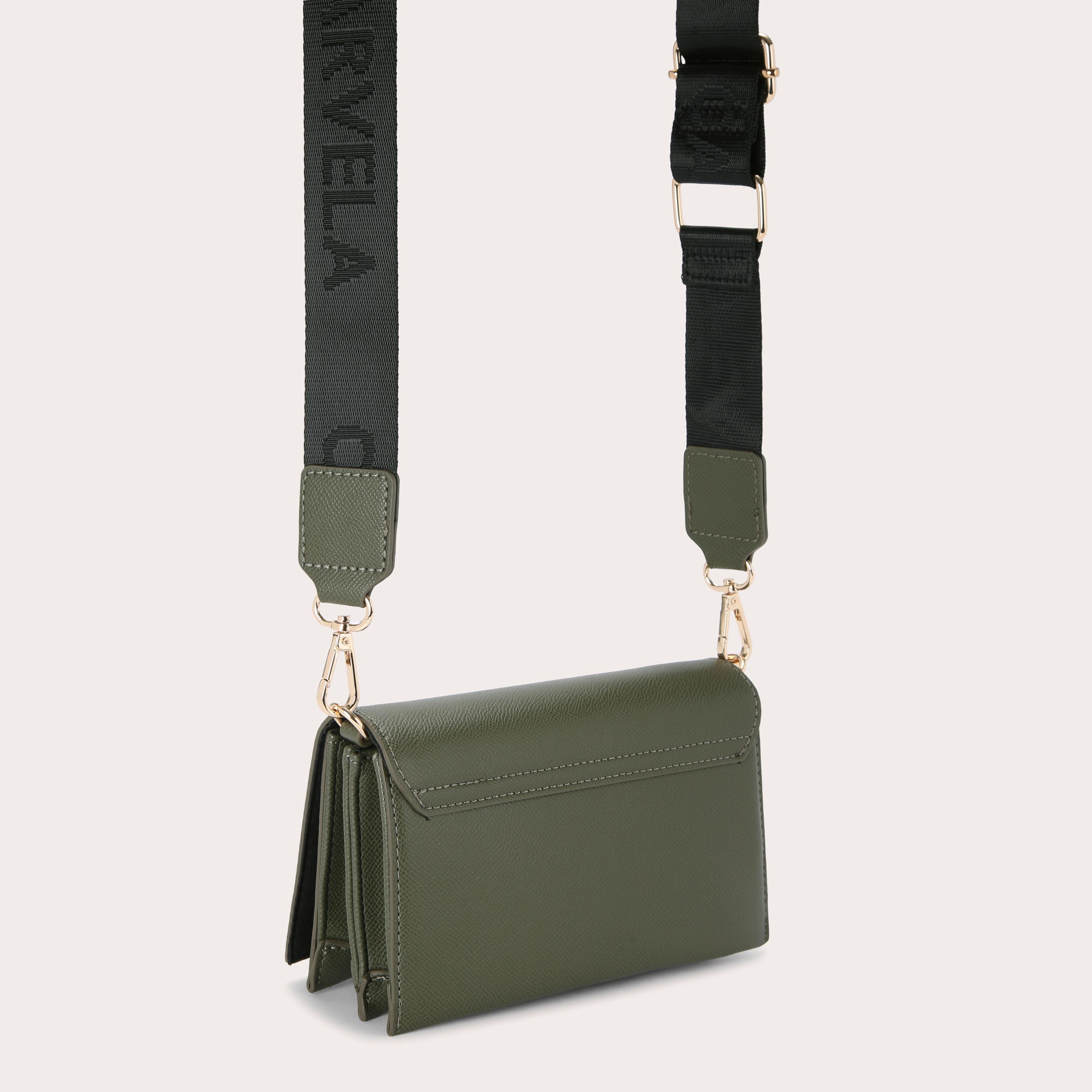GLOSSY WALLET Khaki Cross Body Bag by CARVELA