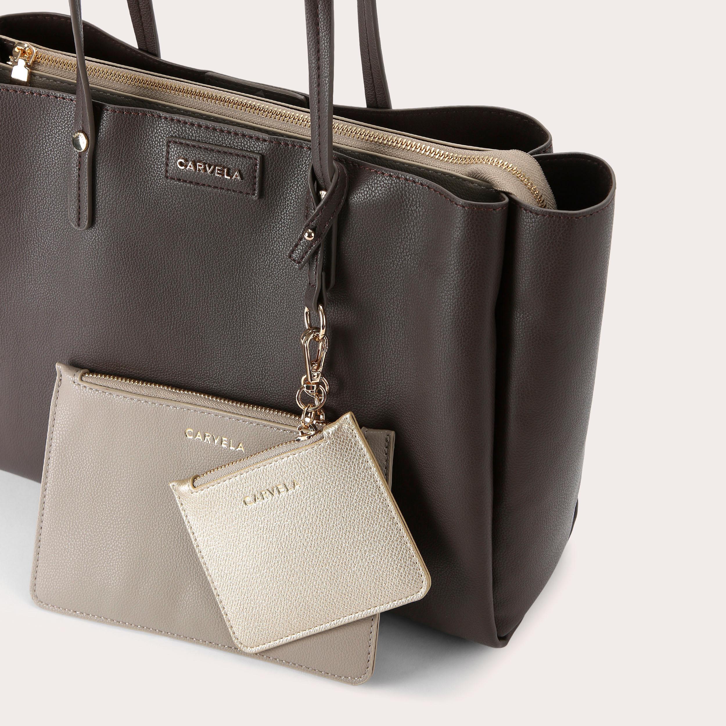 Brown Carvela Walnut FREYA Brown Tote Bag By CARVELA