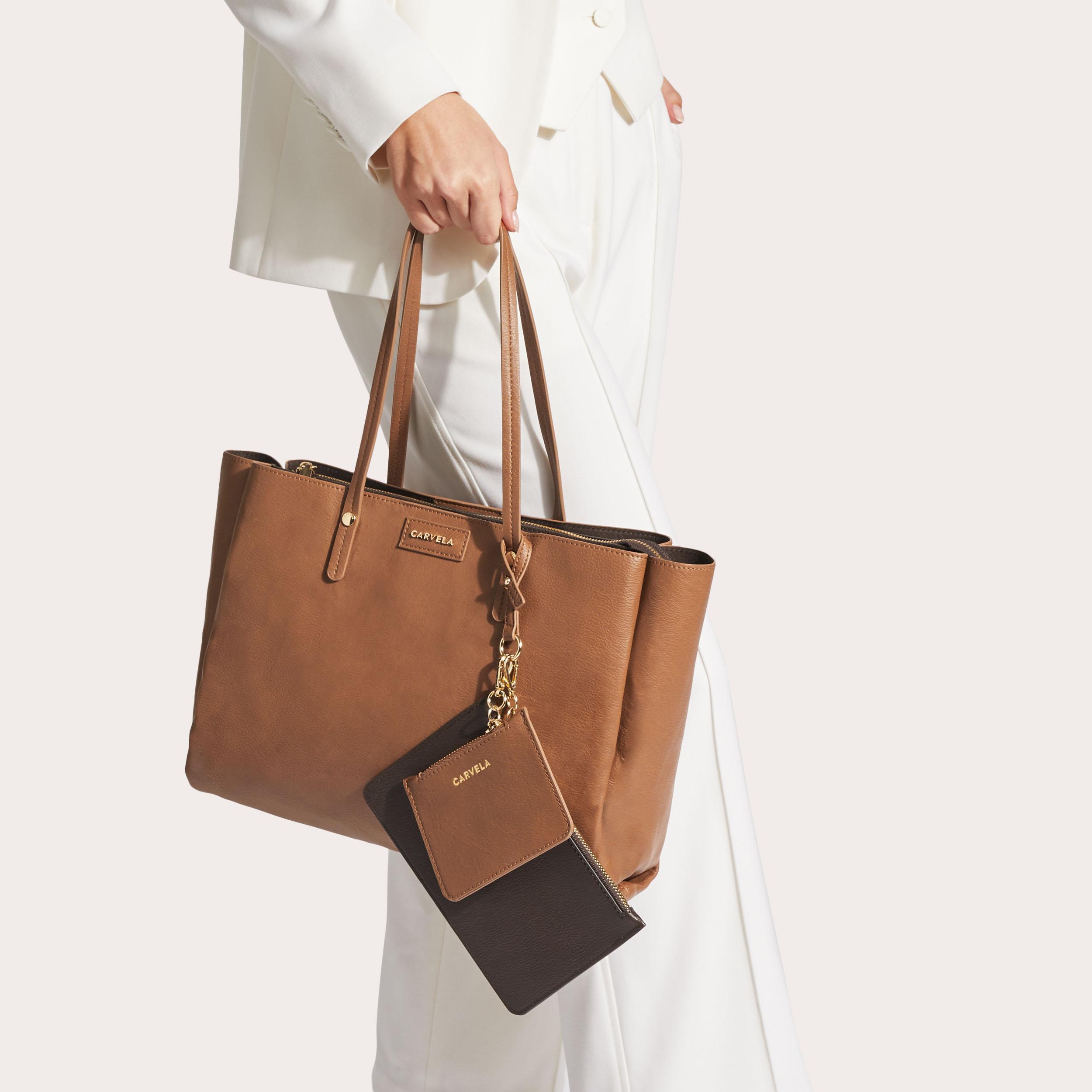Carvela freya triple compart tote sale