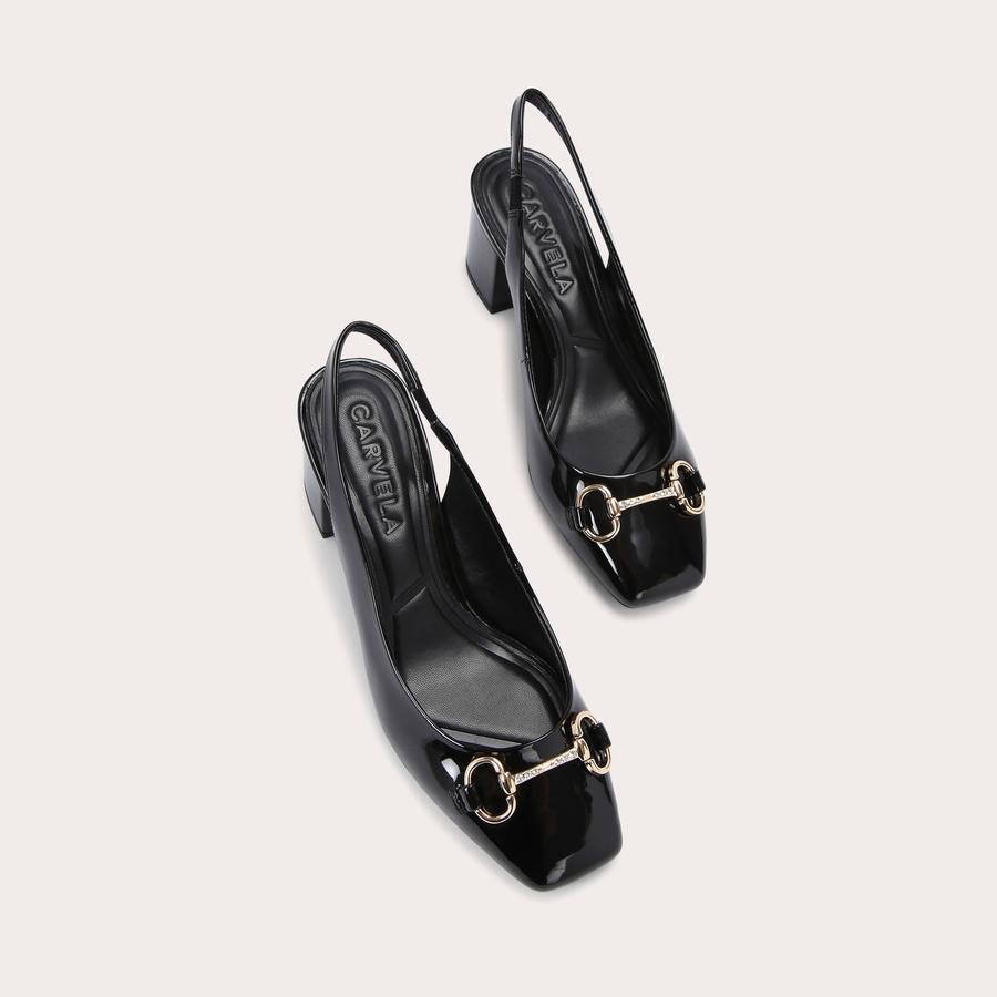 POISE Black Patent Heels by CARVELA