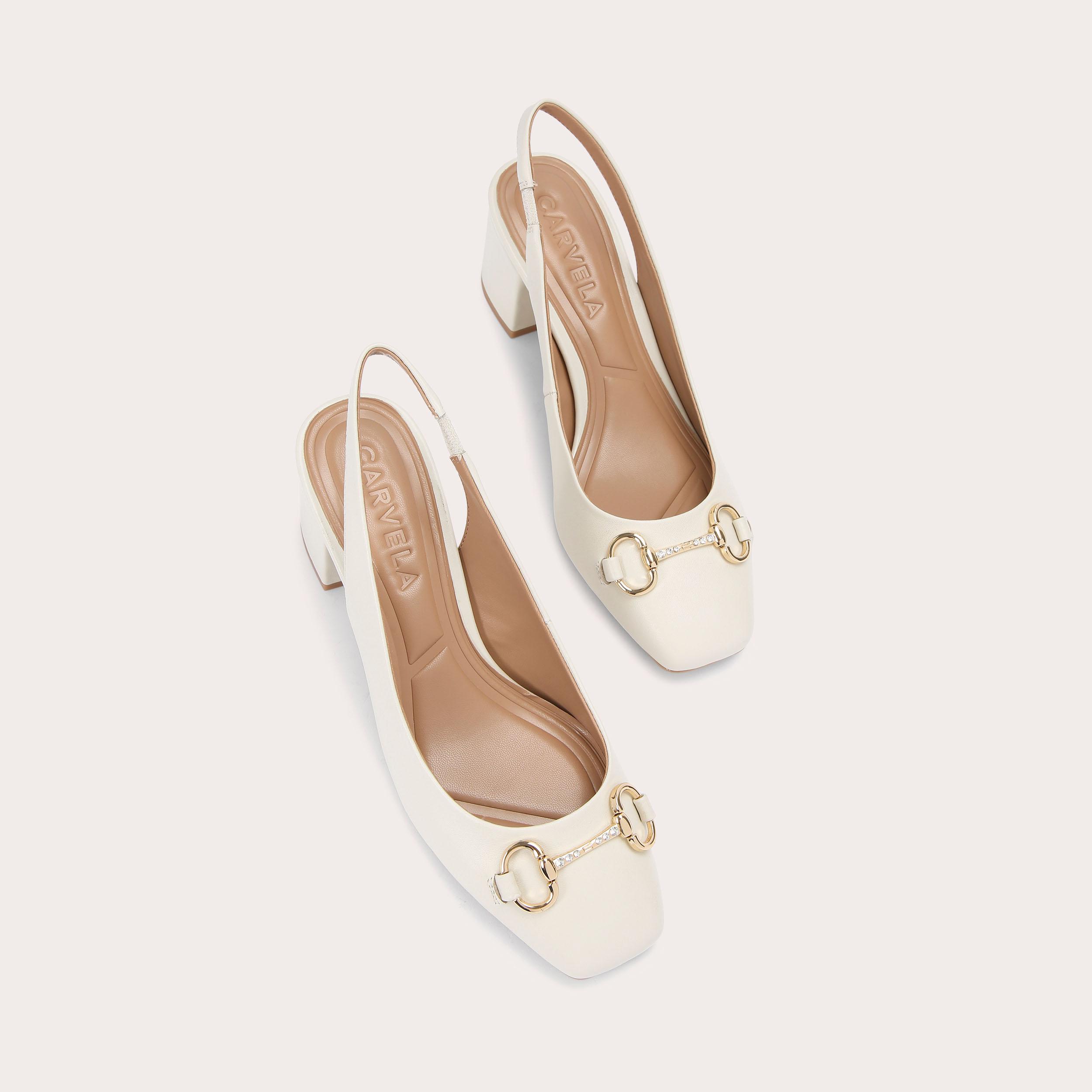 Carvela white outlet pumps