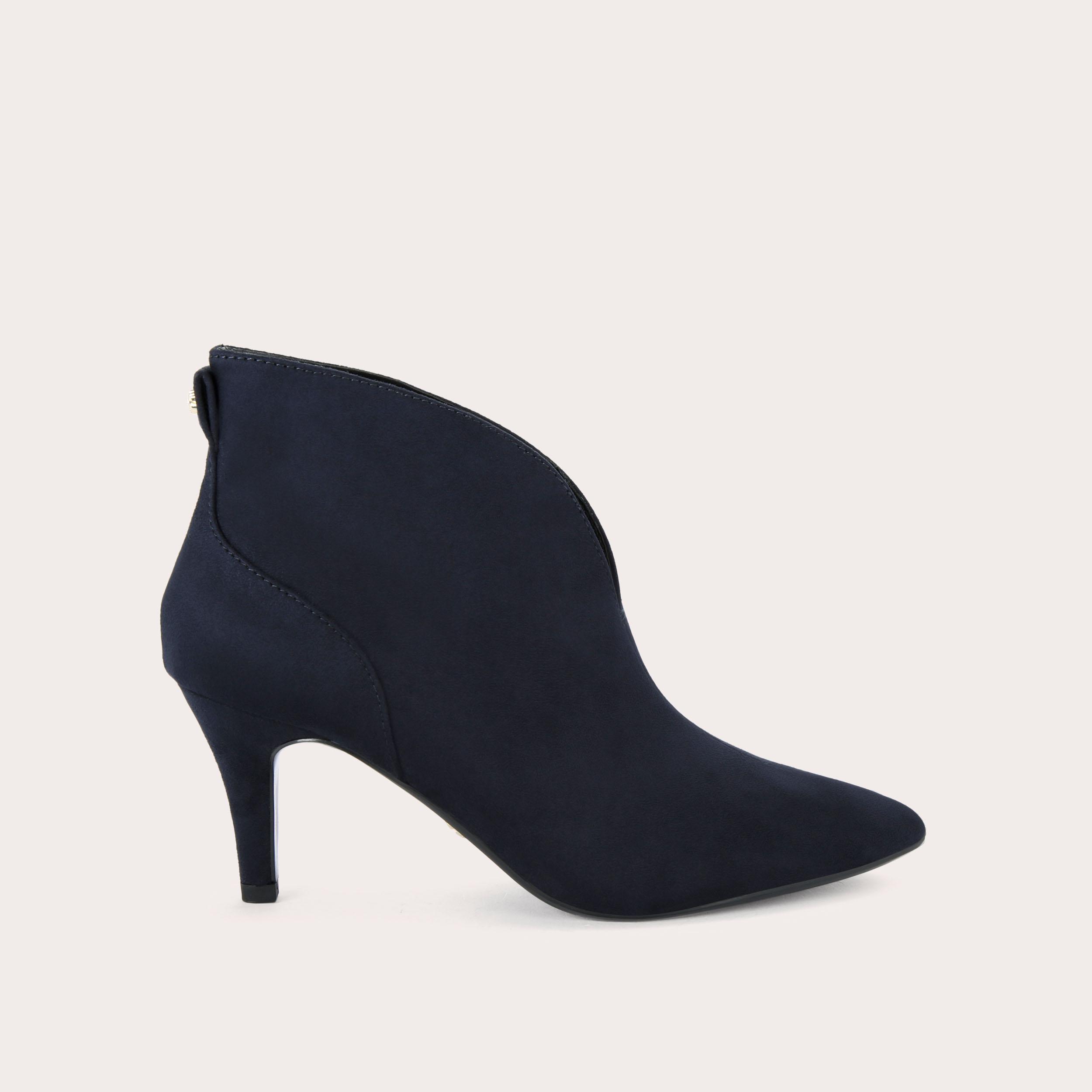 FLUTE SHOE BOOT Navy Microsuede Boot by CARVELA COMFORT