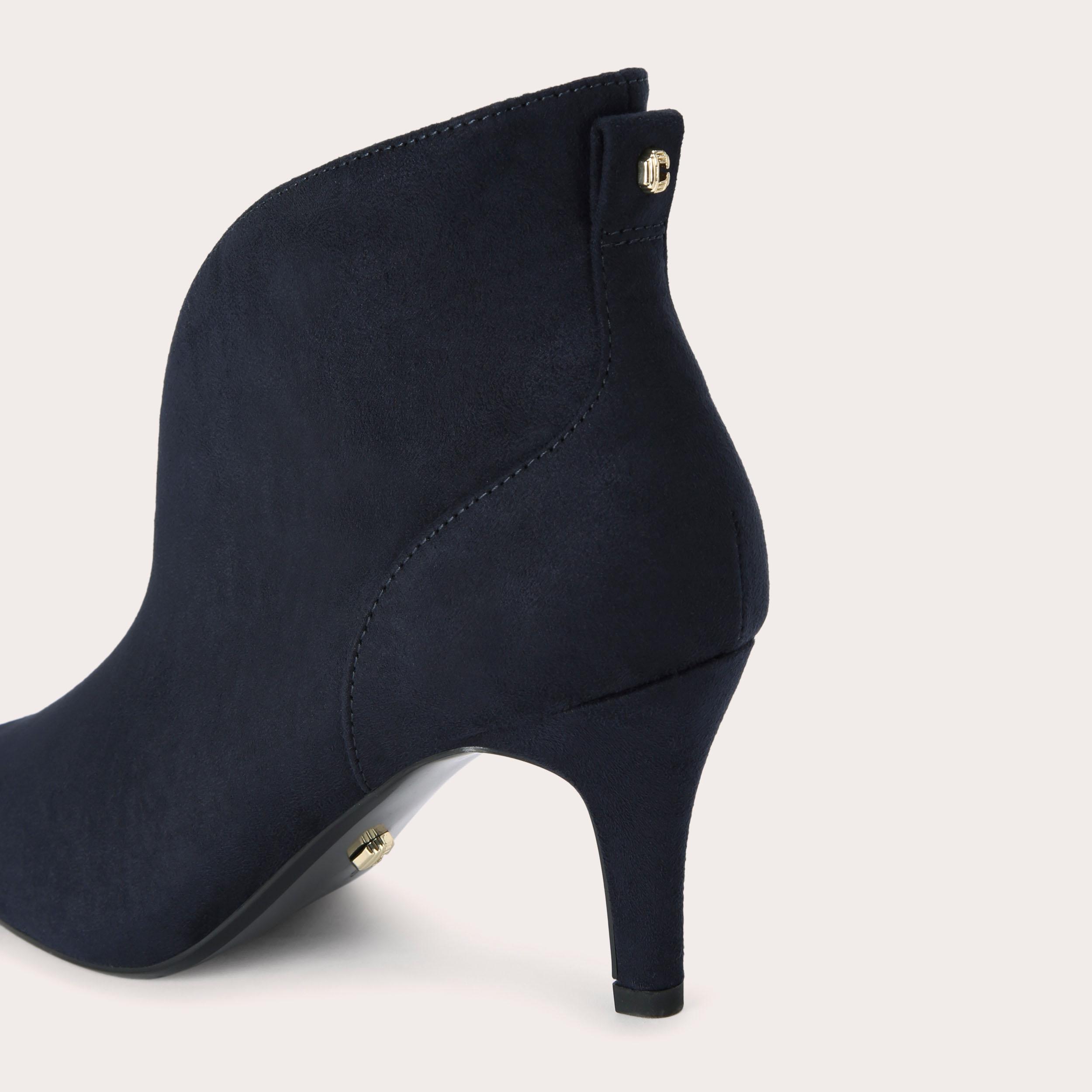 FLUTE SHOE BOOT Navy Microsuede Boot by CARVELA COMFORT