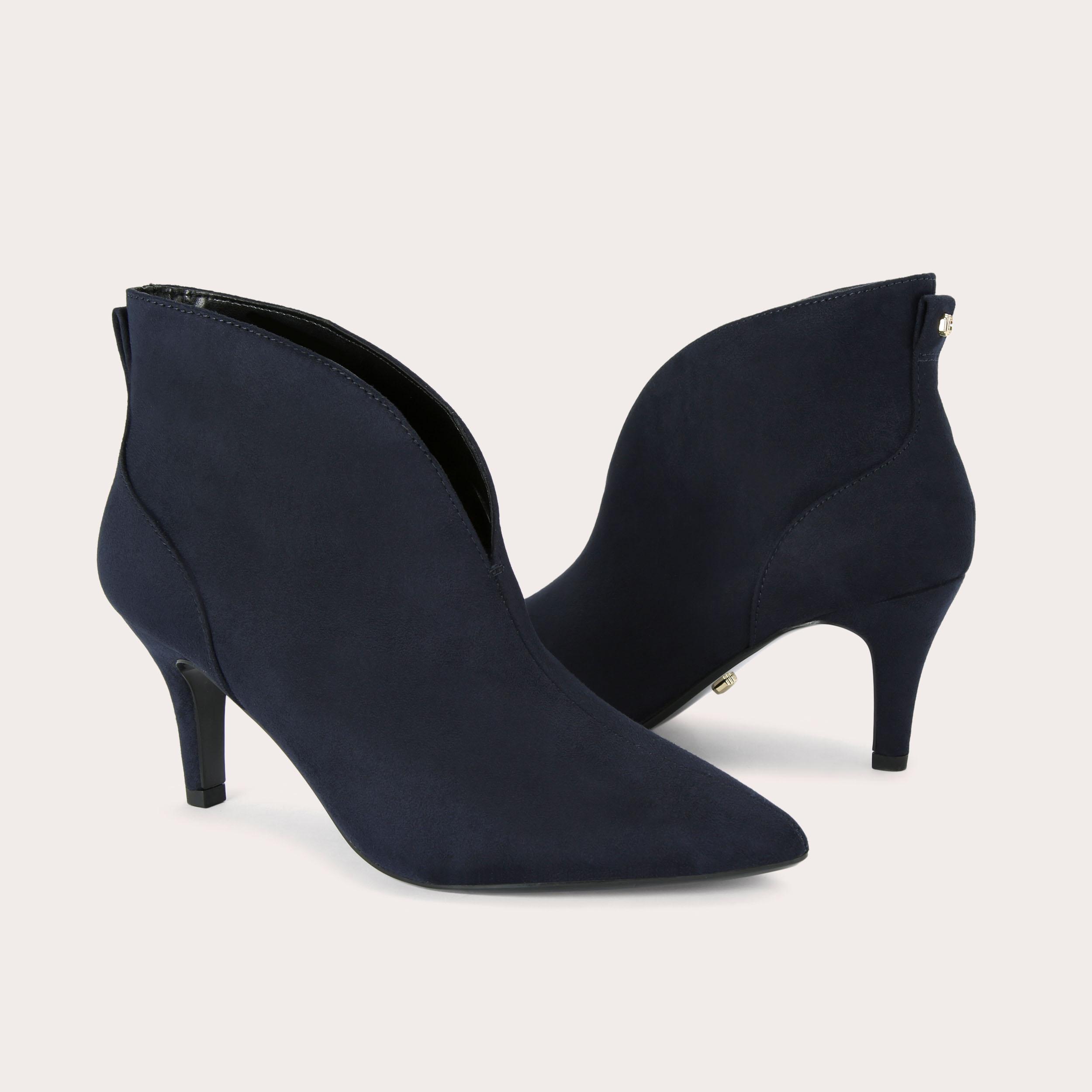 FLUTE SHOE BOOT Navy Microsuede Boot by CARVELA COMFORT