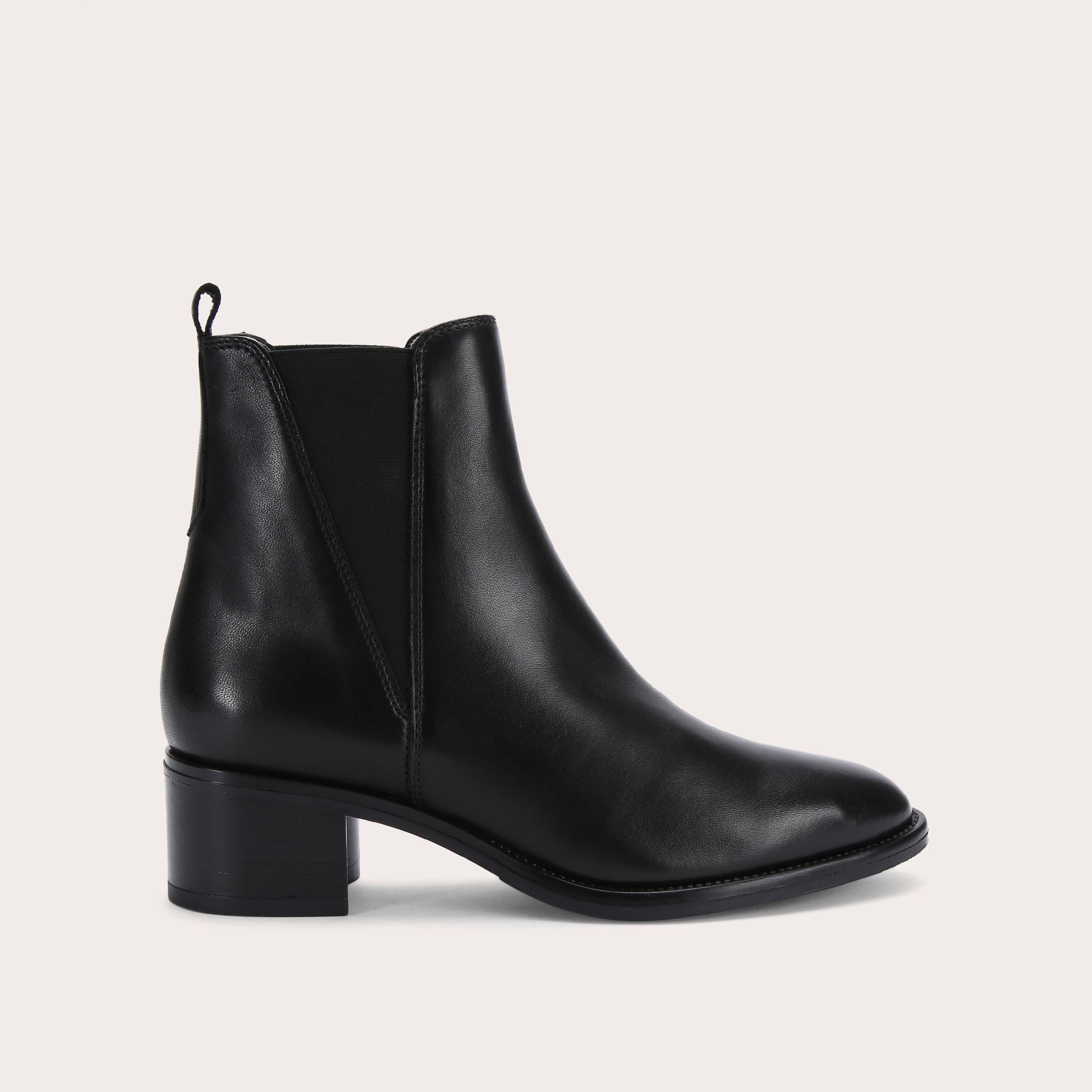 Carvela black cheap leather ankle boots