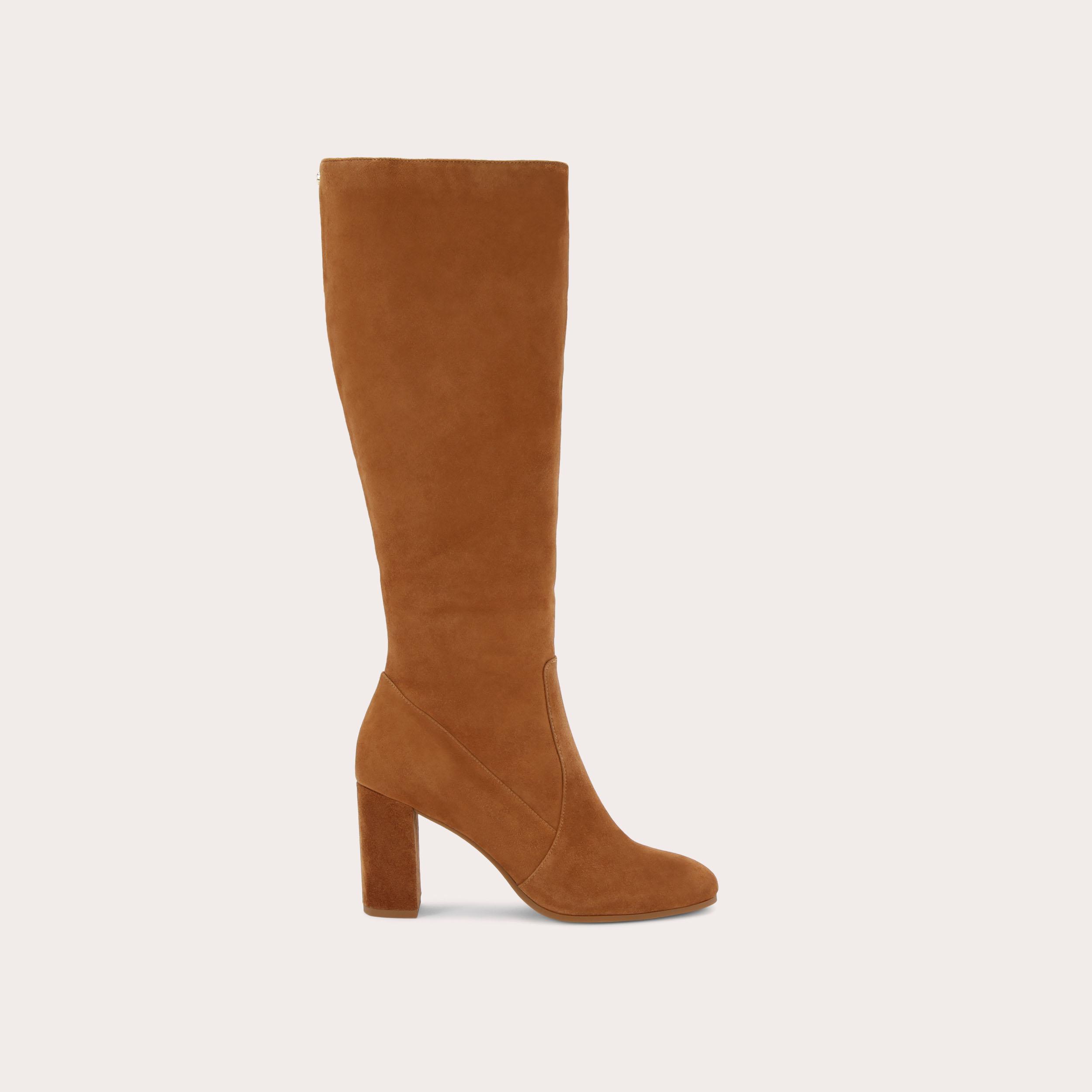 Pose Knee High Tan Suede Knee High Boot By Carvela