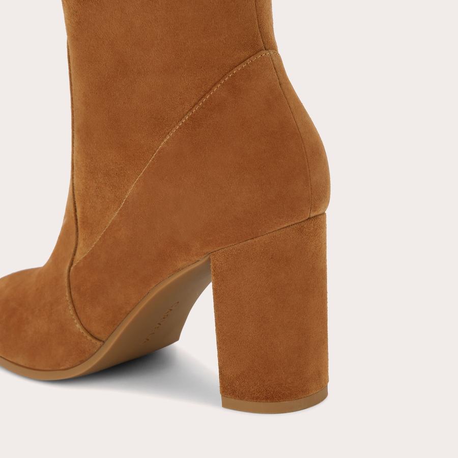 POSE KNEE HIGH Tan Suede Knee High Boot by CARVELA