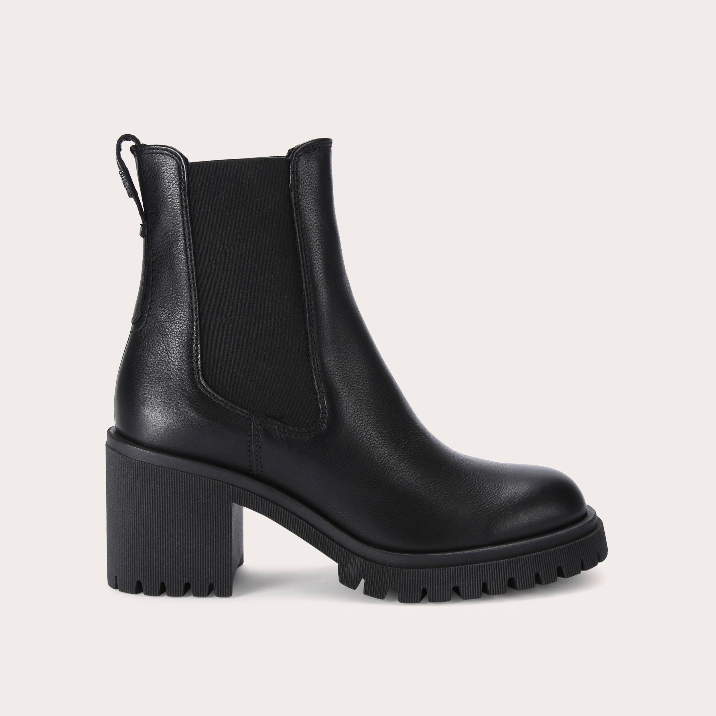 MEGA Black Leather Ankle Boots by CARVELA COMFORT