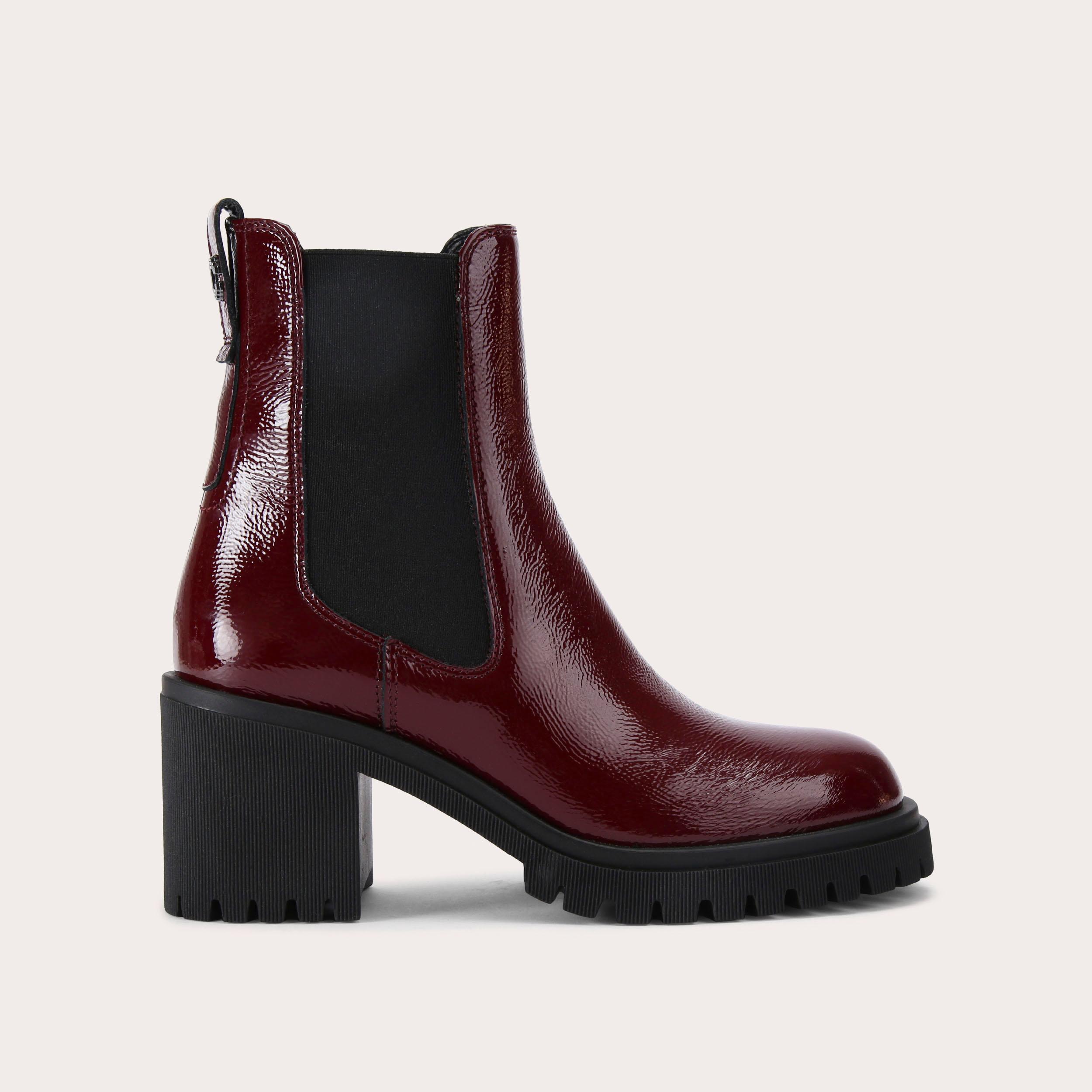 Leather Boots Red Chunky Chelsea Boots New Look Chunky Flat