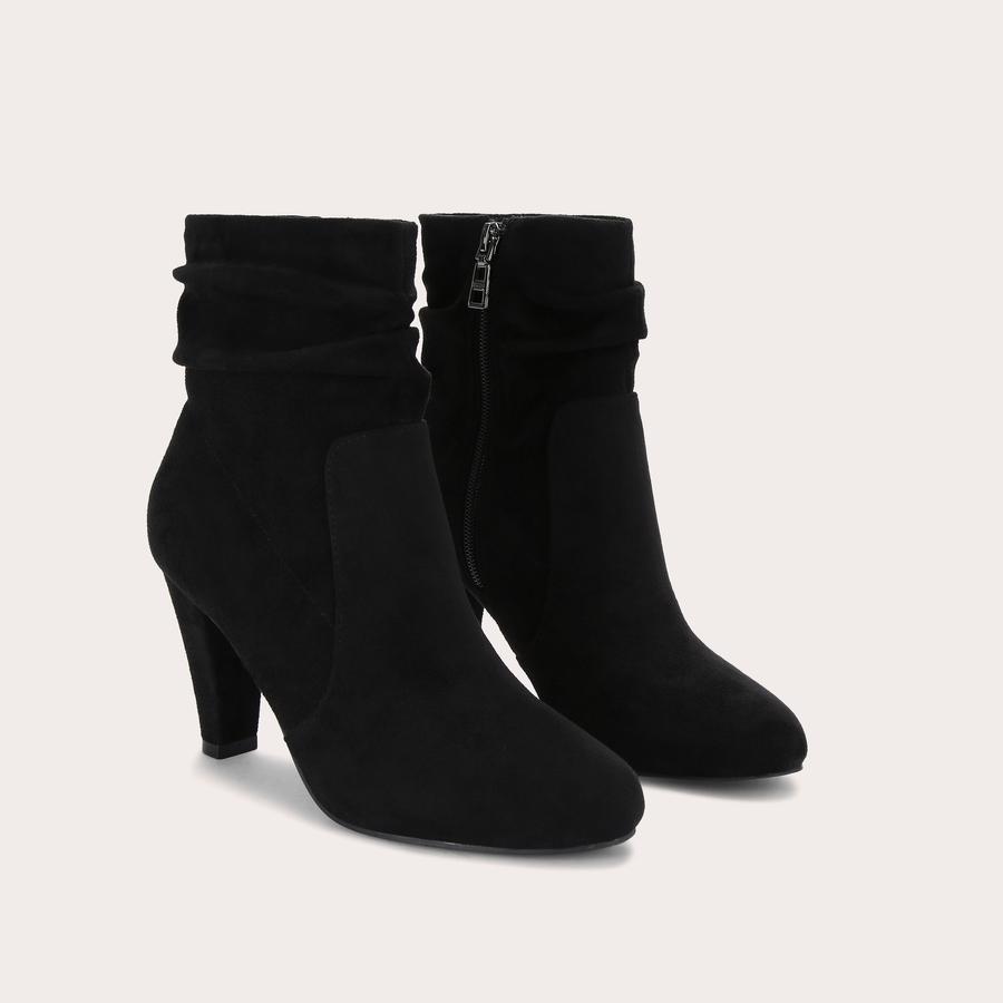 TAMPA ANKLE Black Microsuede Ankle Boot by CARVELA