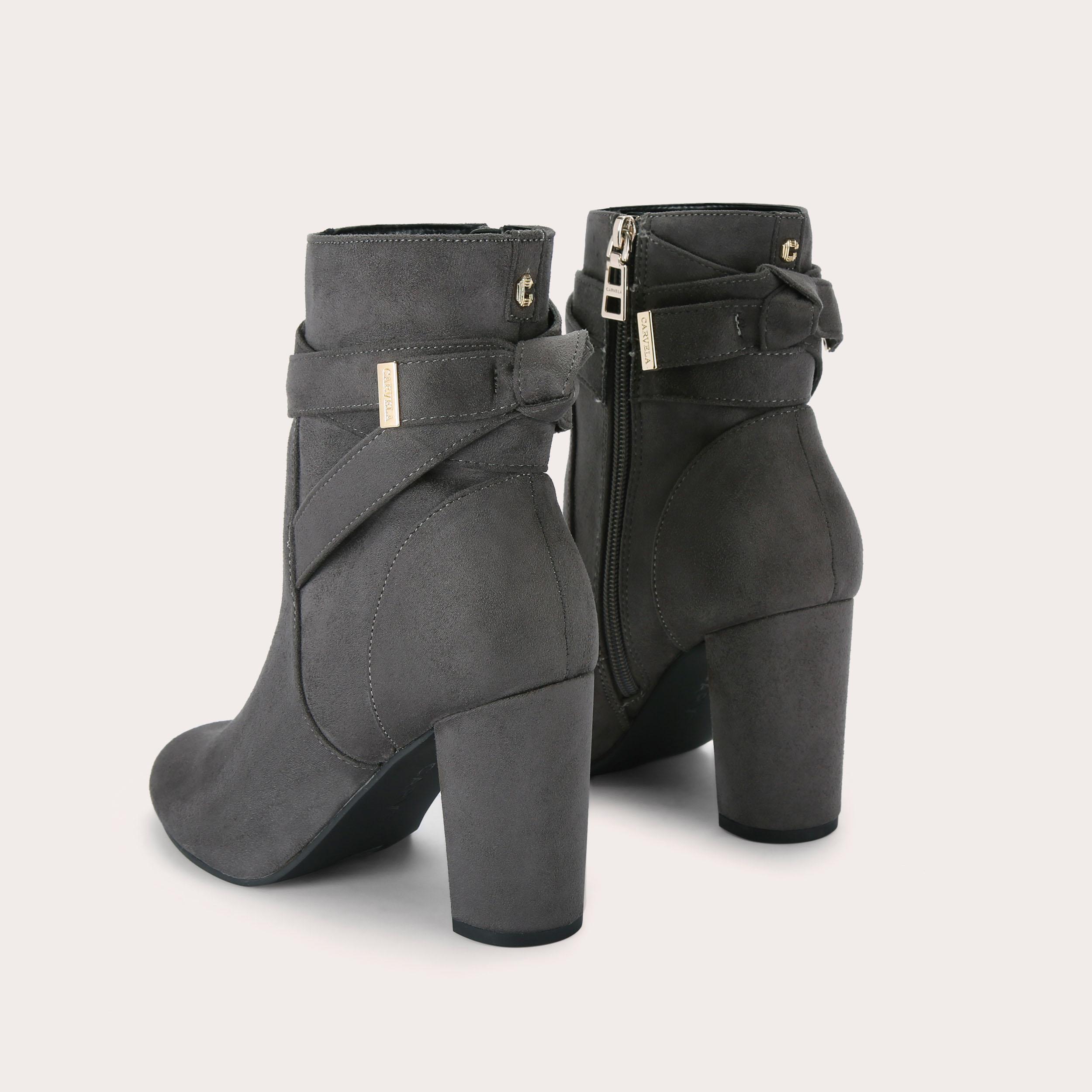 carvela smart grey ankle boots