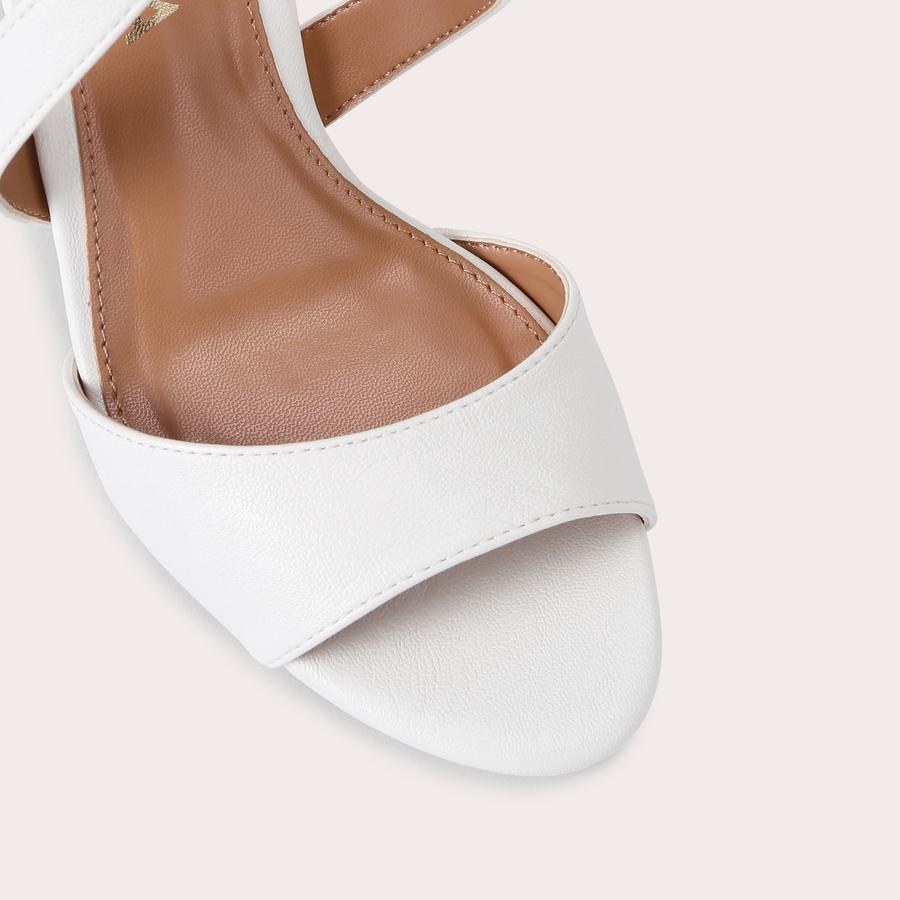 KROSS SANDAL Bone Leather Heel by CARVELA