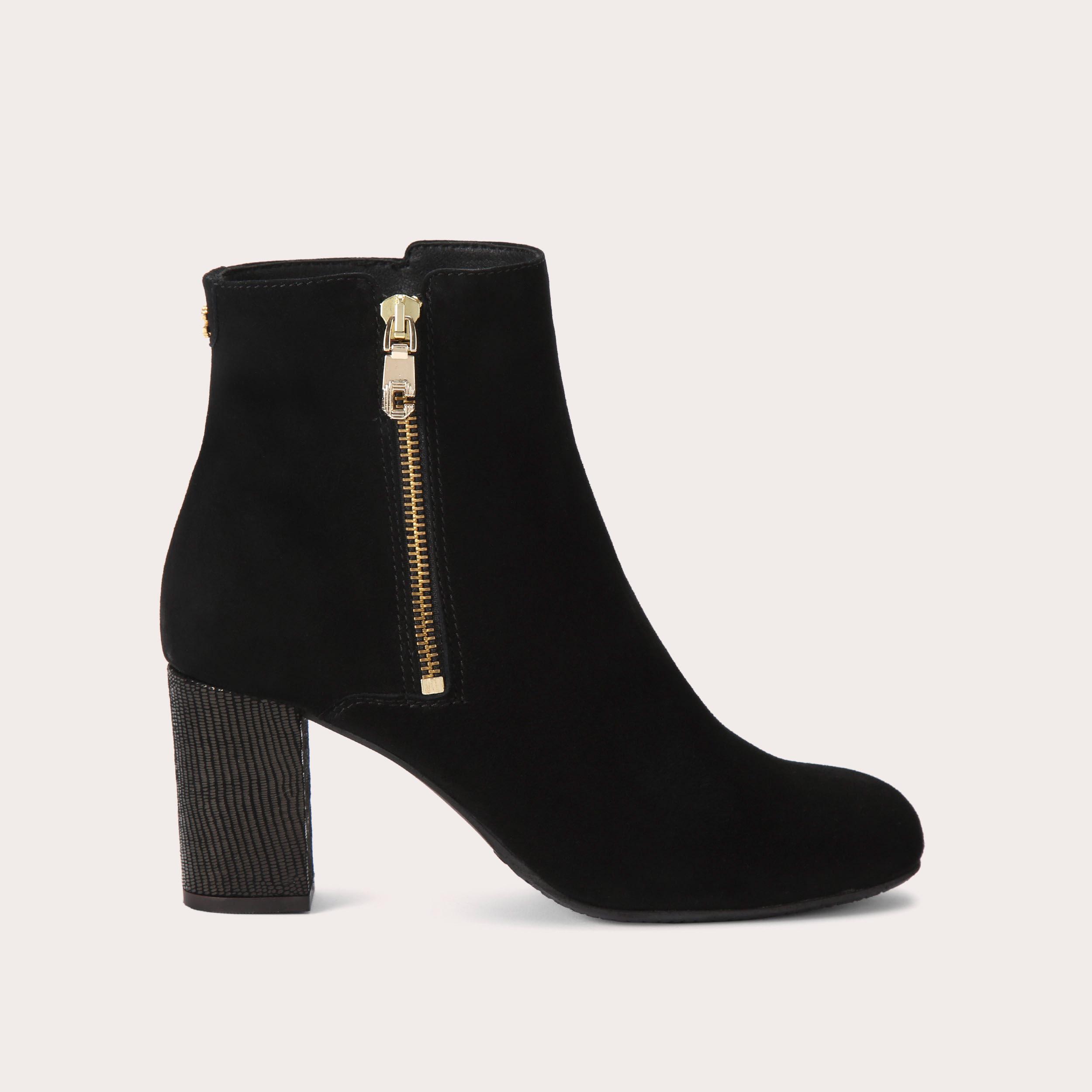 Carvela black cheap suede boots