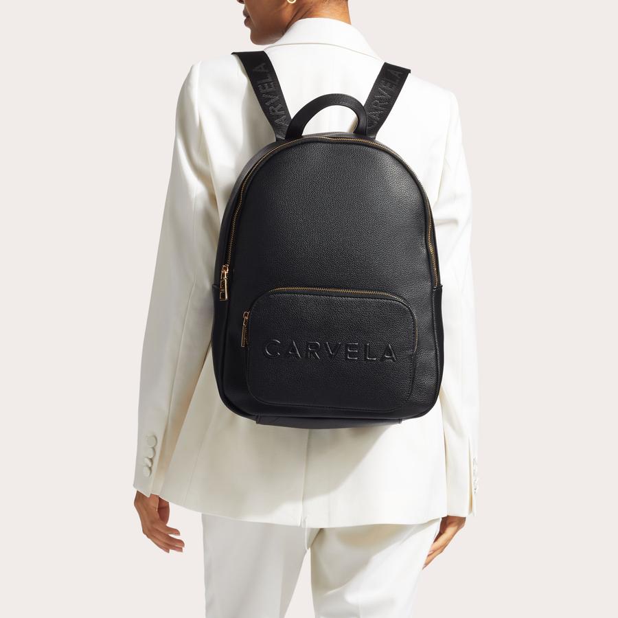 FRAME BACKPACK Black Backpack by CARVELA