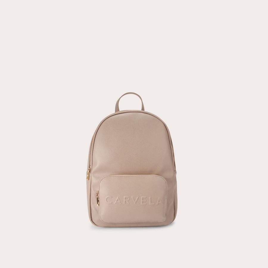 FRAME BACKPACK Taupe Backpack by CARVELA