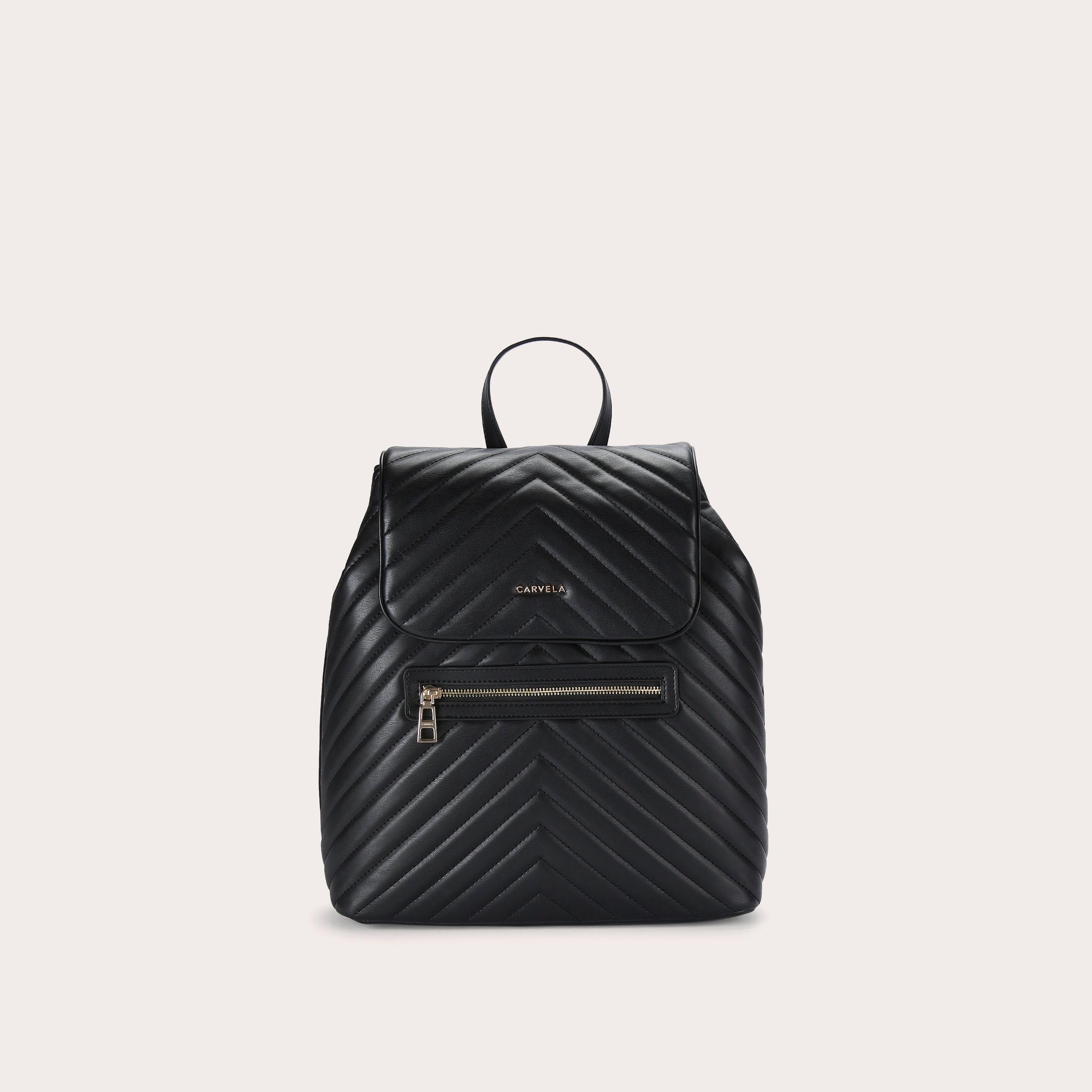 LARA BACKPACK Black Chevron by CARVELA